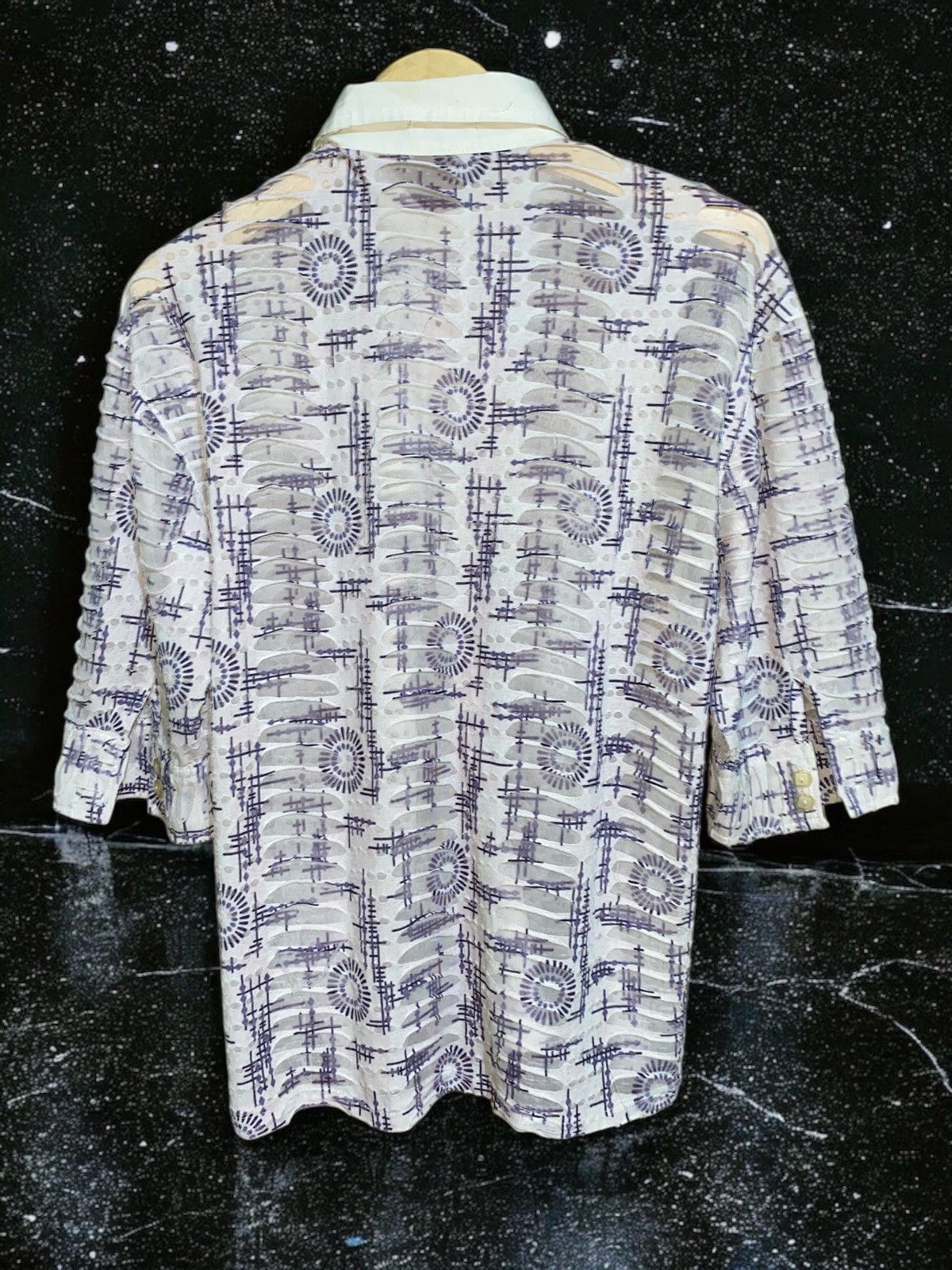 If Six Was Nine × Japanese Brand × Le Grande Bleu (L.G.B.) Unknown Brand - Button Up Shirt Distressed IfSixWasNine Size US M / EU 48-50 / 2 - 2 Thumbnail