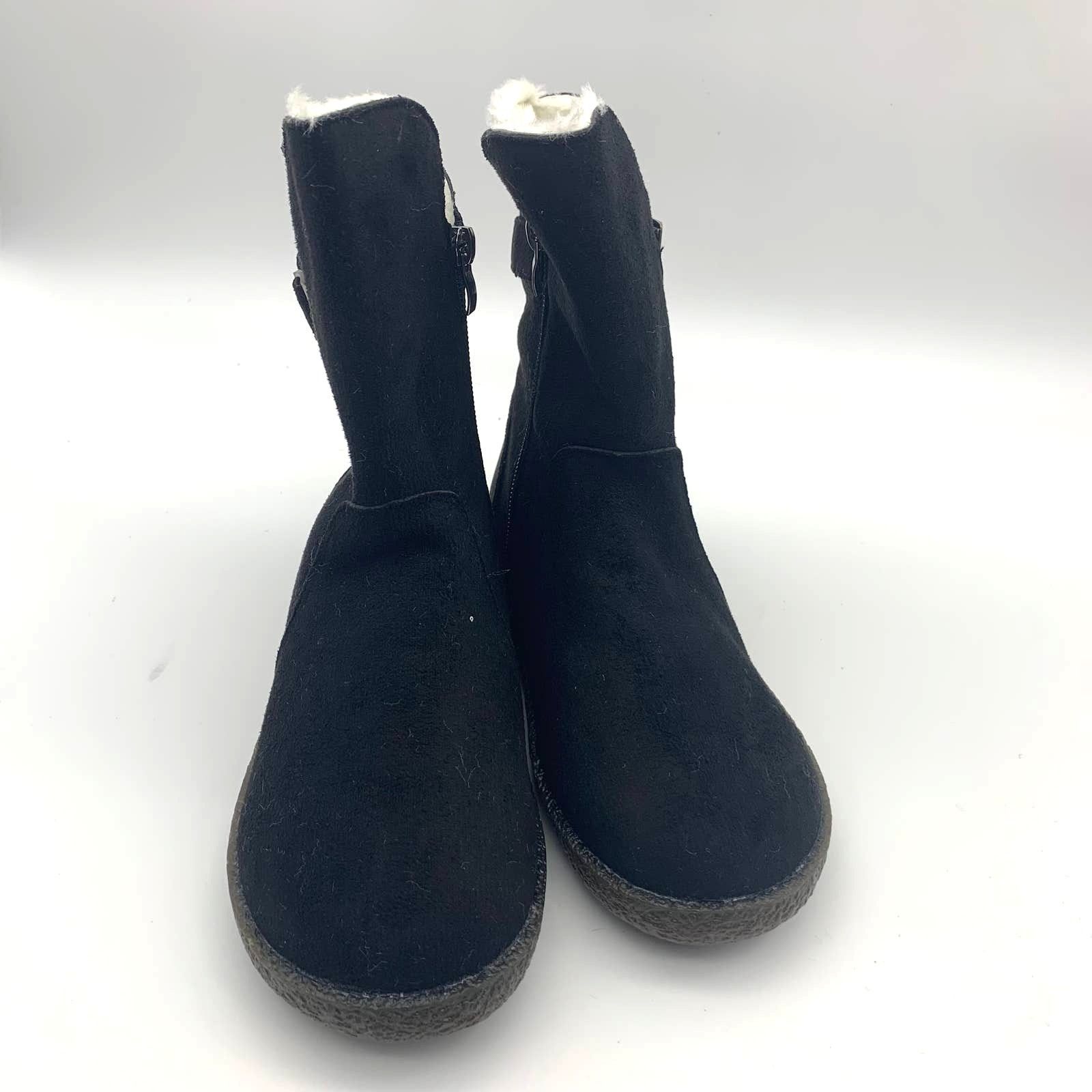 Other Black Ankle Boot Womens Size 5.5 Buckle Accent Size US 5.5 / IT 35.5 - 3 Thumbnail