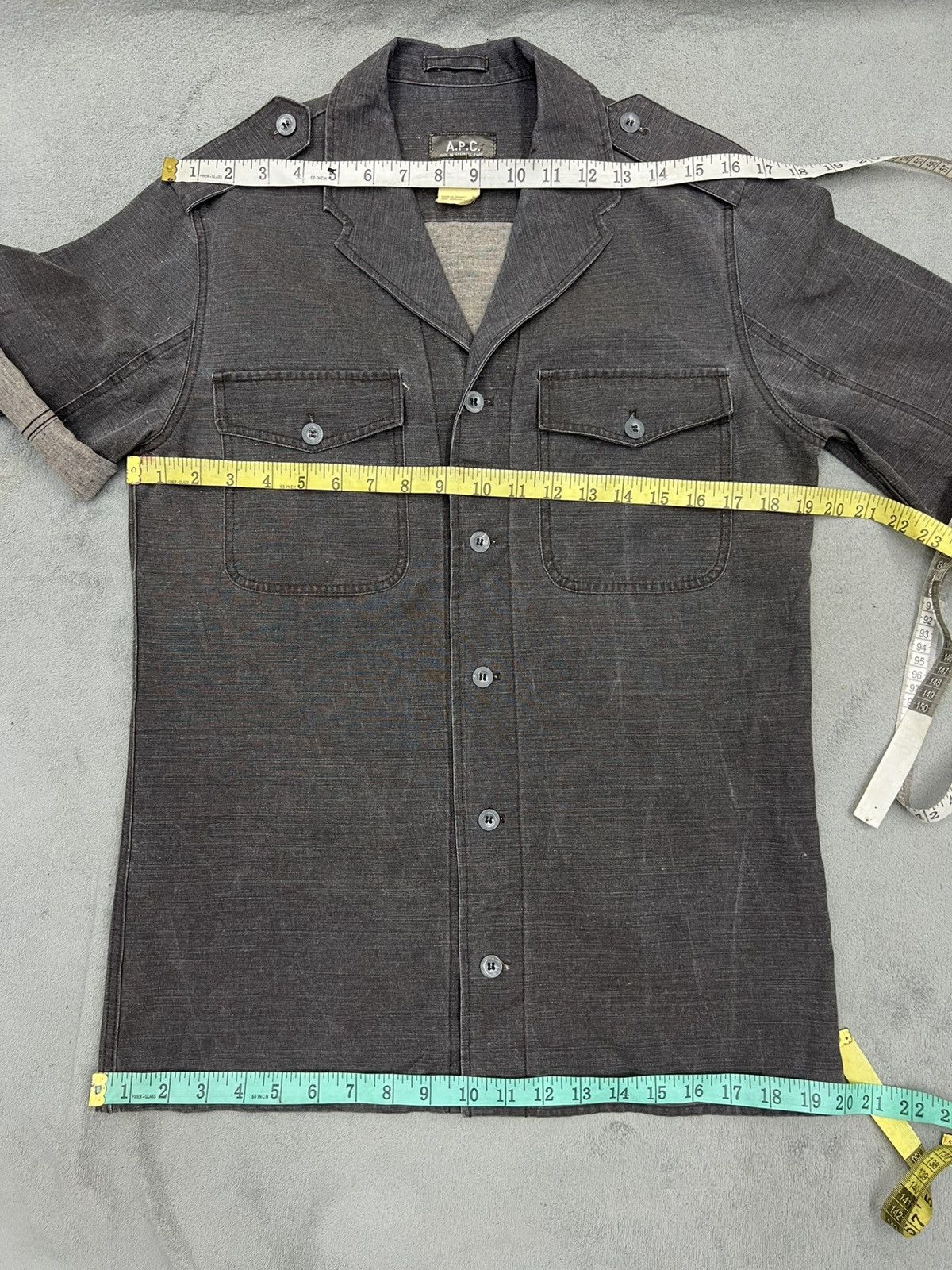 A.P.C. A.P.C DENIM MILITARY JACKET Size US M / EU 48-50 / 2 - 10 Thumbnail