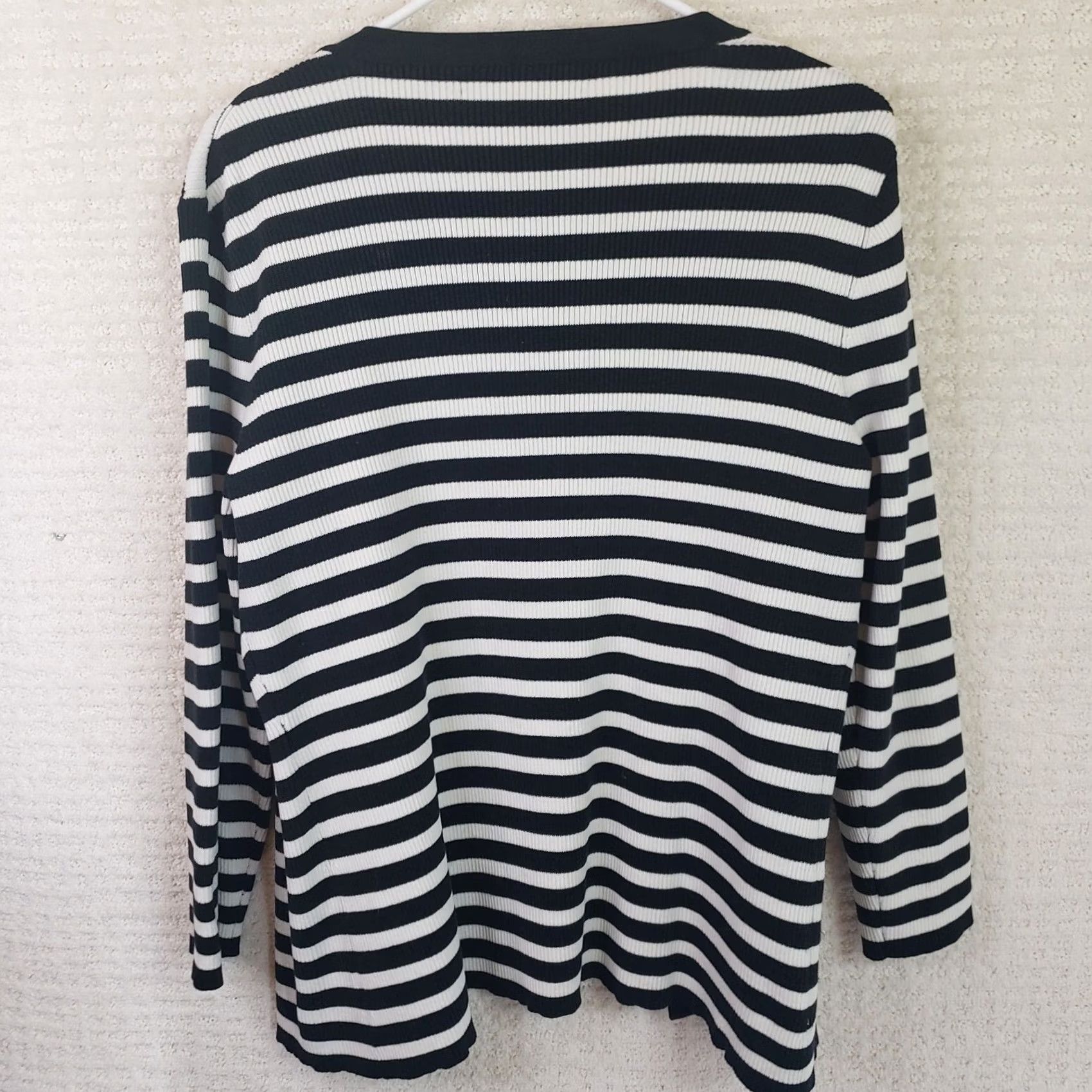 Vintage Cable & Gauge 2-Piece Set Black White Stripe Sleeveless Top Sweater XL Women Men? Size XL / US 12-14 / IT 48-50 - 7 Thumbnail