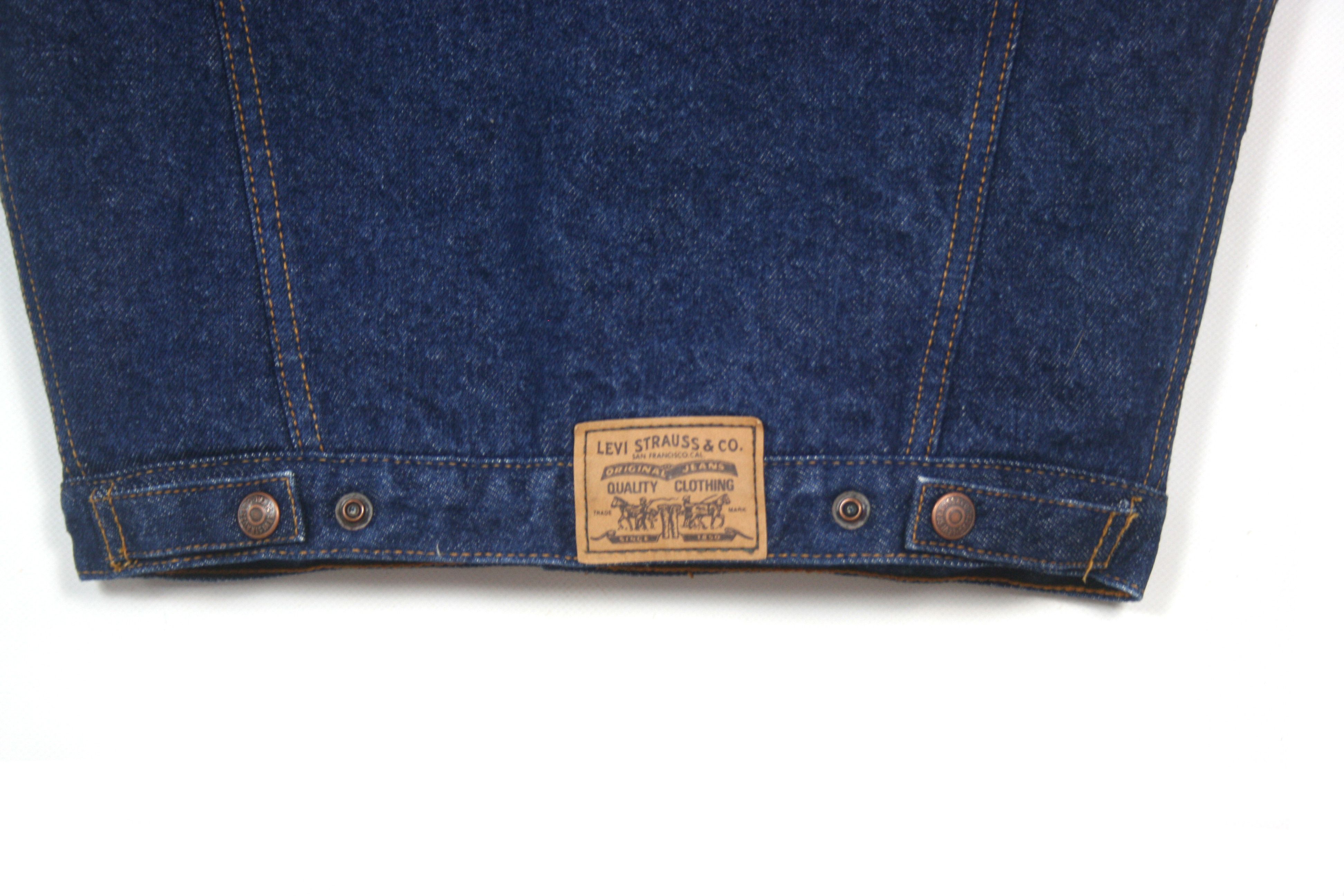 Levi's 70S Sheerling Denim Vest Vintage Size S / US 4 / IT 40 - 6 Thumbnail