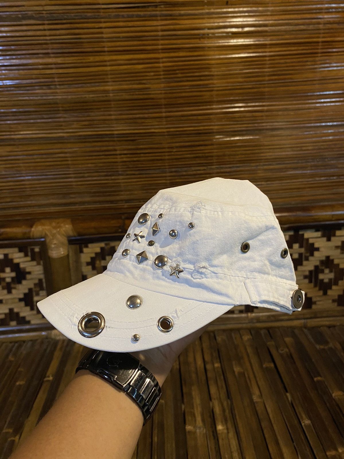 Vintage 2000s cadet hat distressed blink punk y2k style Size ONE SIZE - 2 Thumbnail