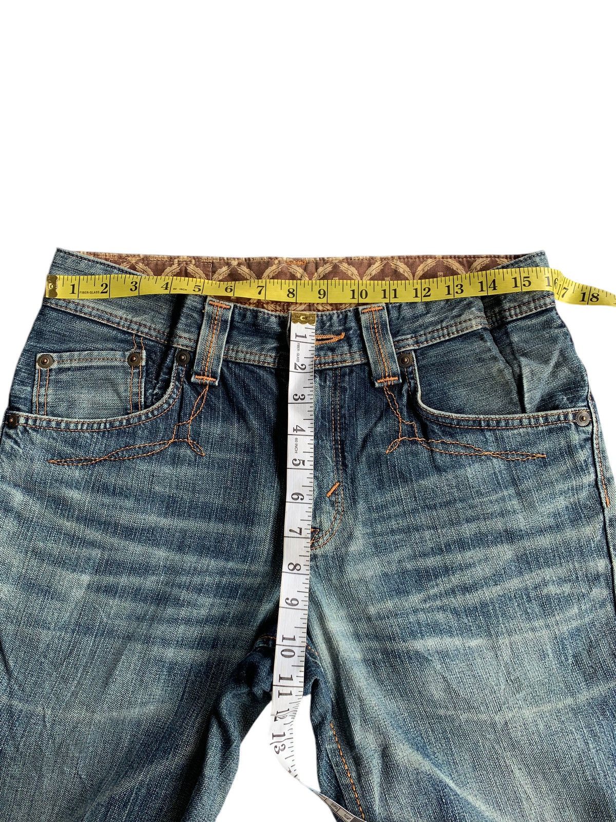 Kapital FLARE EDWIN XV MUDMAX FADED & RUSTY DISTRESSED DENIM Size US 32 / EU 48 - 21 Thumbnail