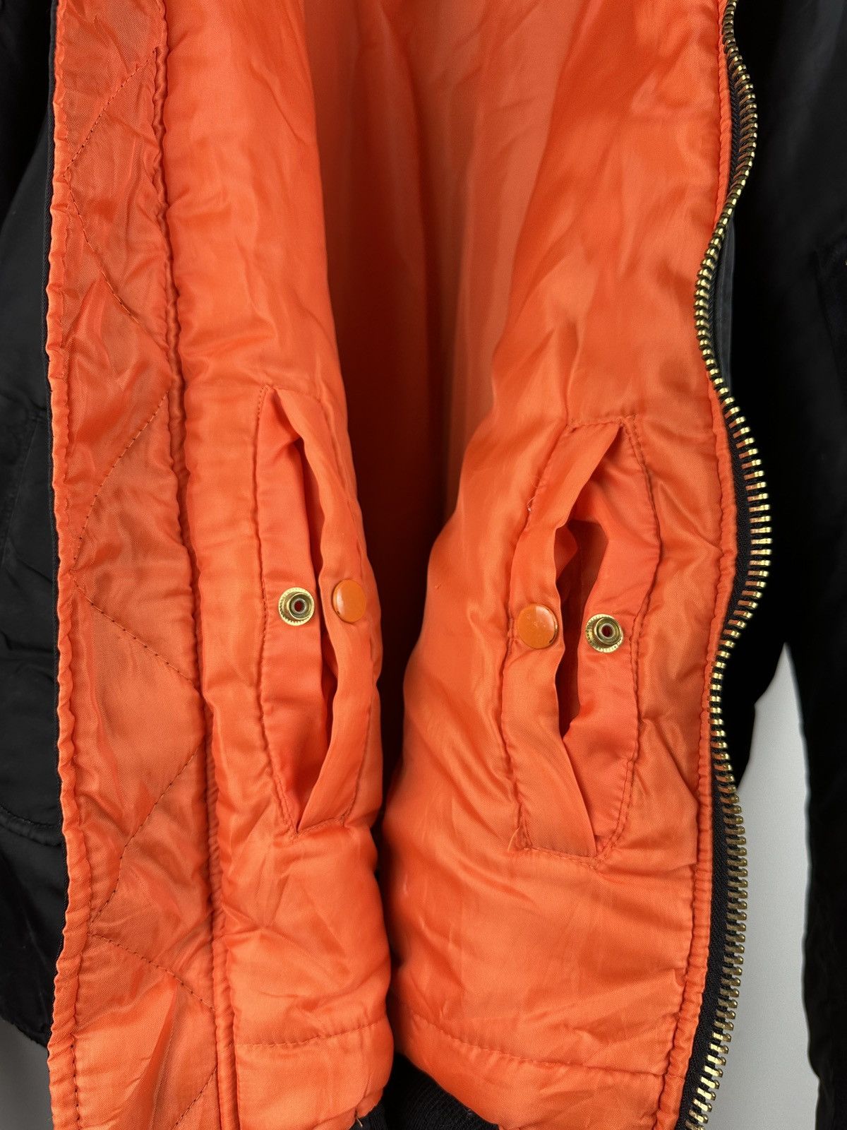 Vintage Vintage MA 1 Intermediate Full Zip Bomber Jacket Size US XL / EU 56 / 4 - 12 Thumbnail
