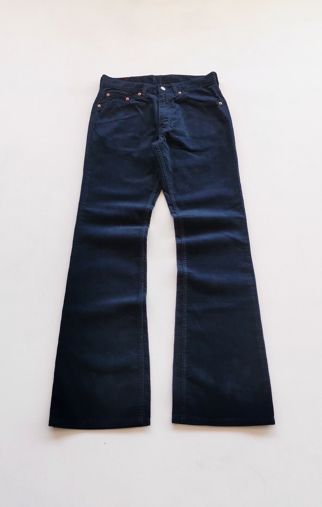 Vintage Levis 537 Bootcut Flared Dark Blue Corduroy Jeans