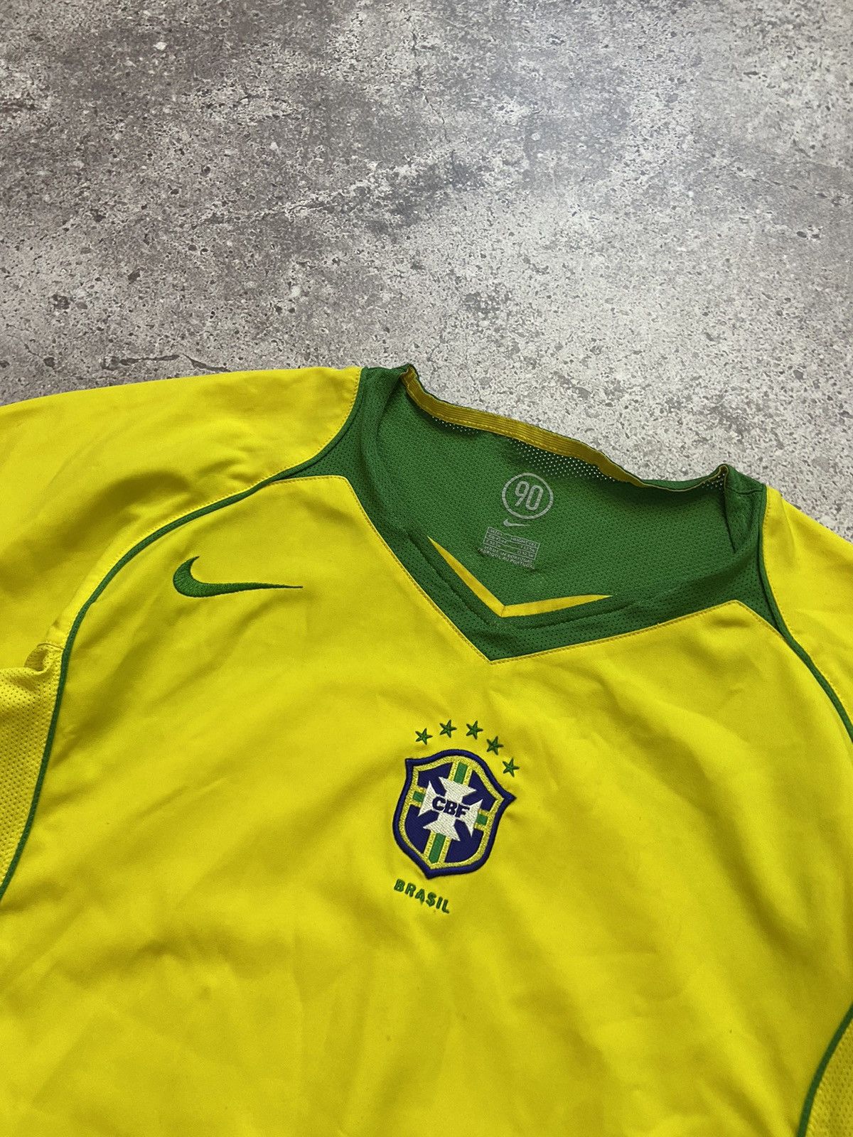 Nike × Vintage VINTAGE Y2K NIKE 10 BRASIL SOCCER JERSEY RETRO STYLE Size US L / EU 52-54 / 3 - 3 Thumbnail