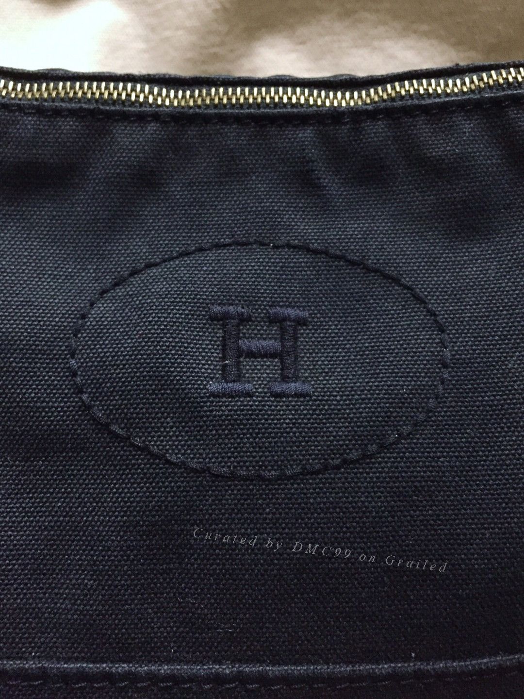 Hermes Hermes Navy Canvas Bag Size ONE SIZE - 1 Thumbnail