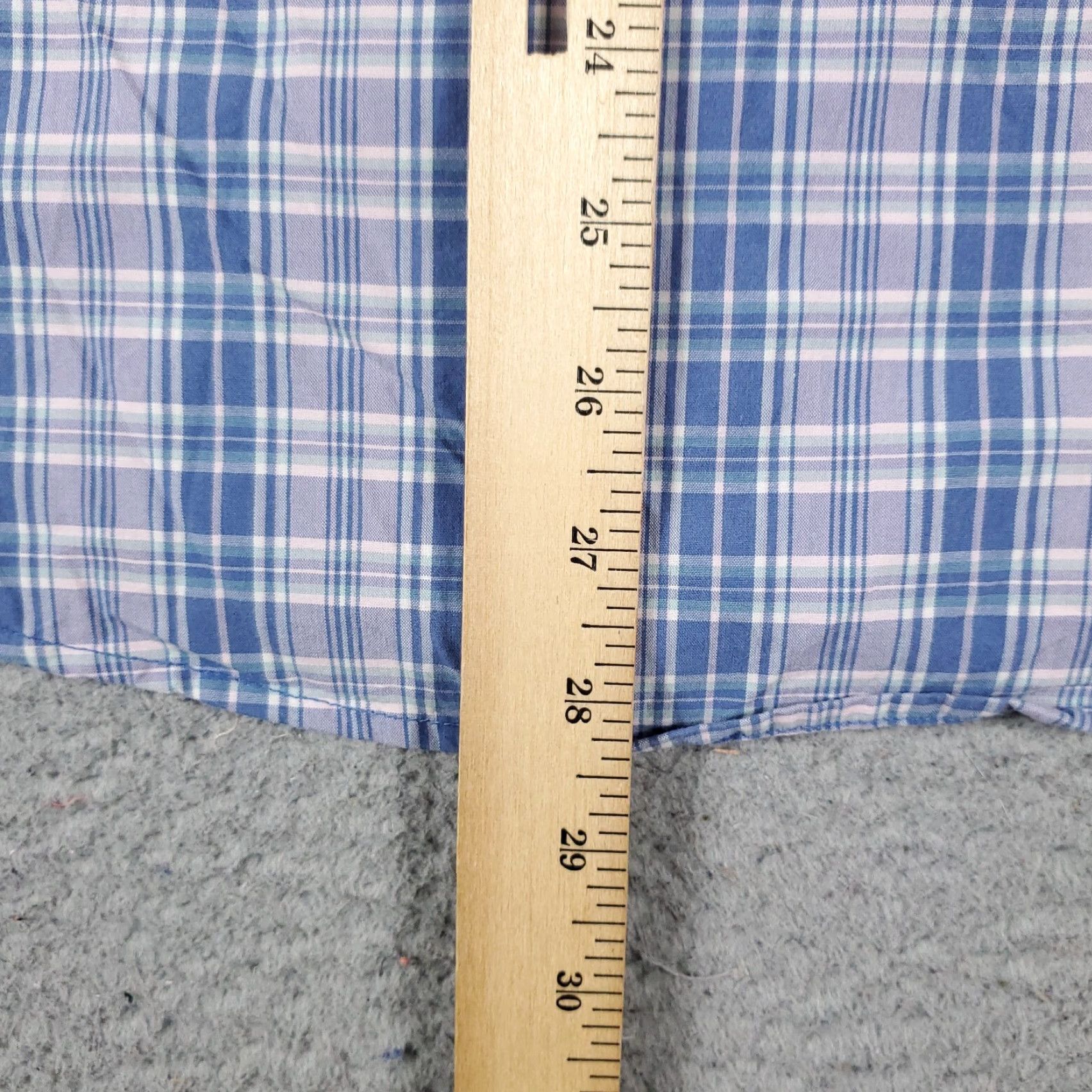 American Eagle Outfitters American Eagle Shirt Blue Plaid Button-Up Long Sleeve Casual Mens XS Size US XS / EU 42 / 0 - 6 Thumbnail