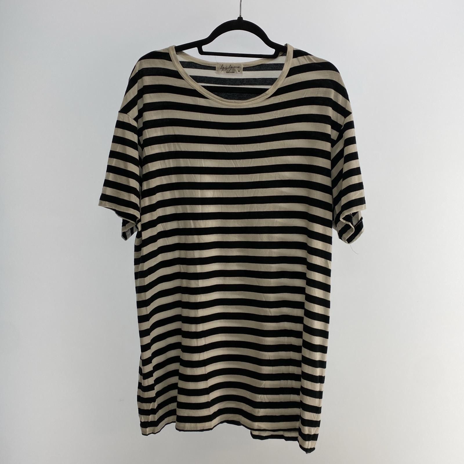 Yohji Yamamoto Yohji Yamamoto POUR HOMME BORDER/STAFF TEE Size US L / EU 52-54 / 3 - 1 Thumbnail