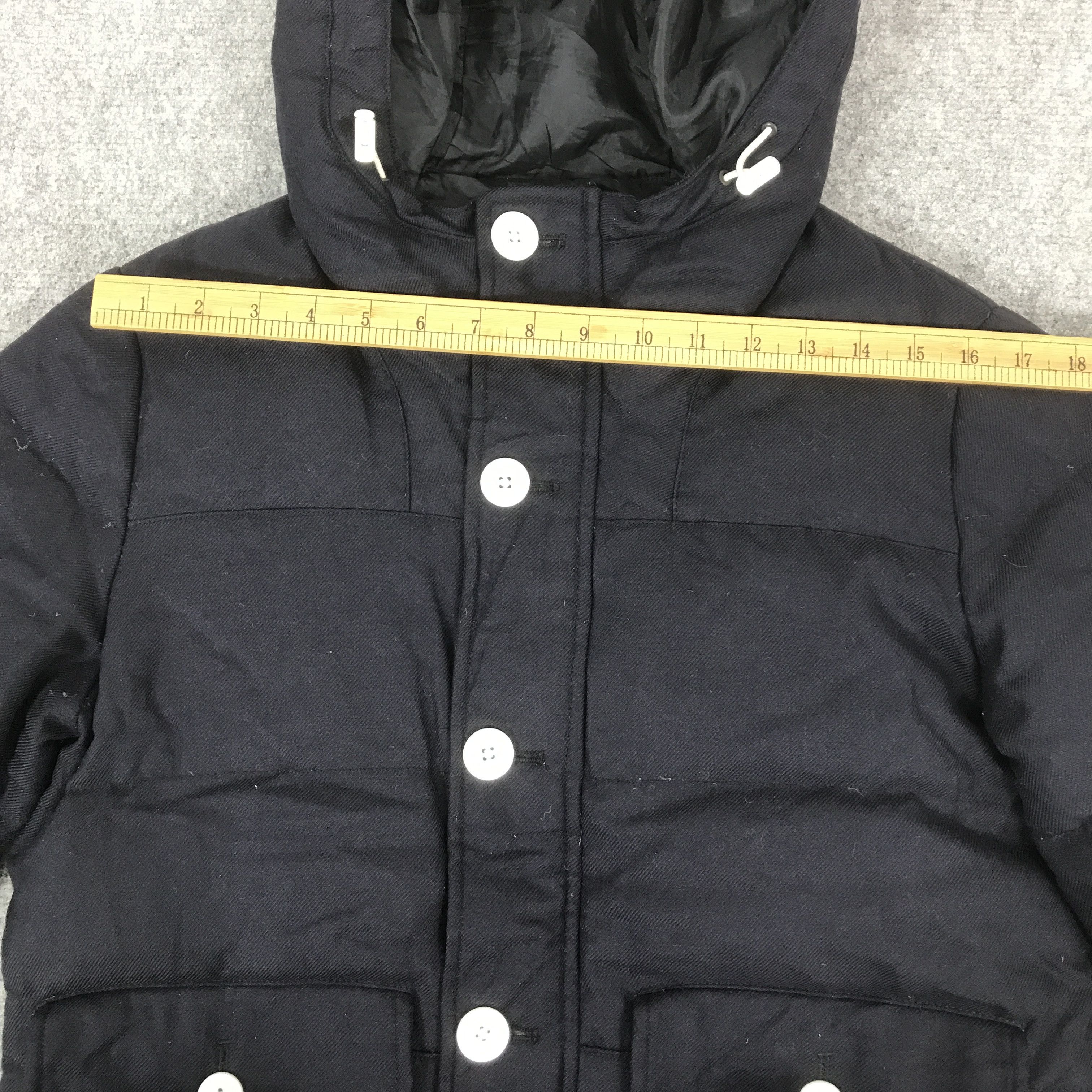 Beams Japan BEAMS JAPAN NAVY WOOL DESIGN PUFFER JACKET K76B1 Size US M / EU 48-50 / 2 - 5 Thumbnail