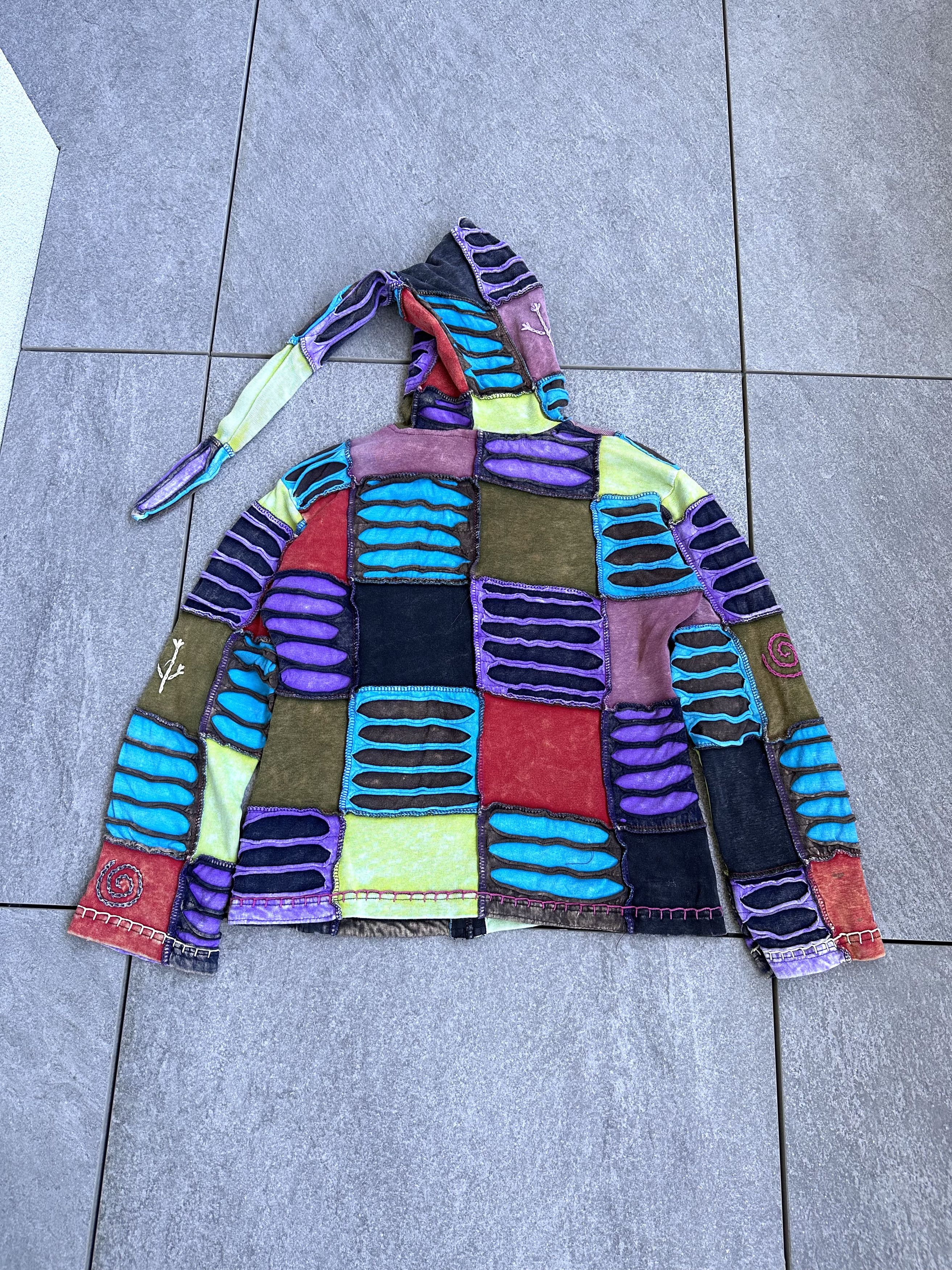 Vintage Vintage Nepal Hippie women zip hoodie dwarf Size S / US 4 / IT 40 - 6 Thumbnail