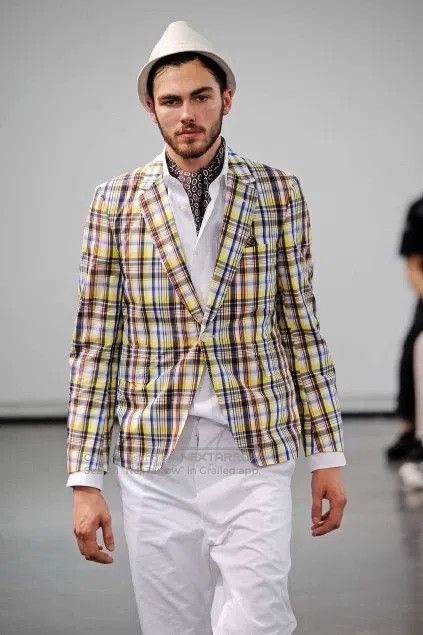 Junya Watanabe Junya Watanabe Men's striped short trench coat Size US S / EU 44-46 / 1 - 9 Thumbnail
