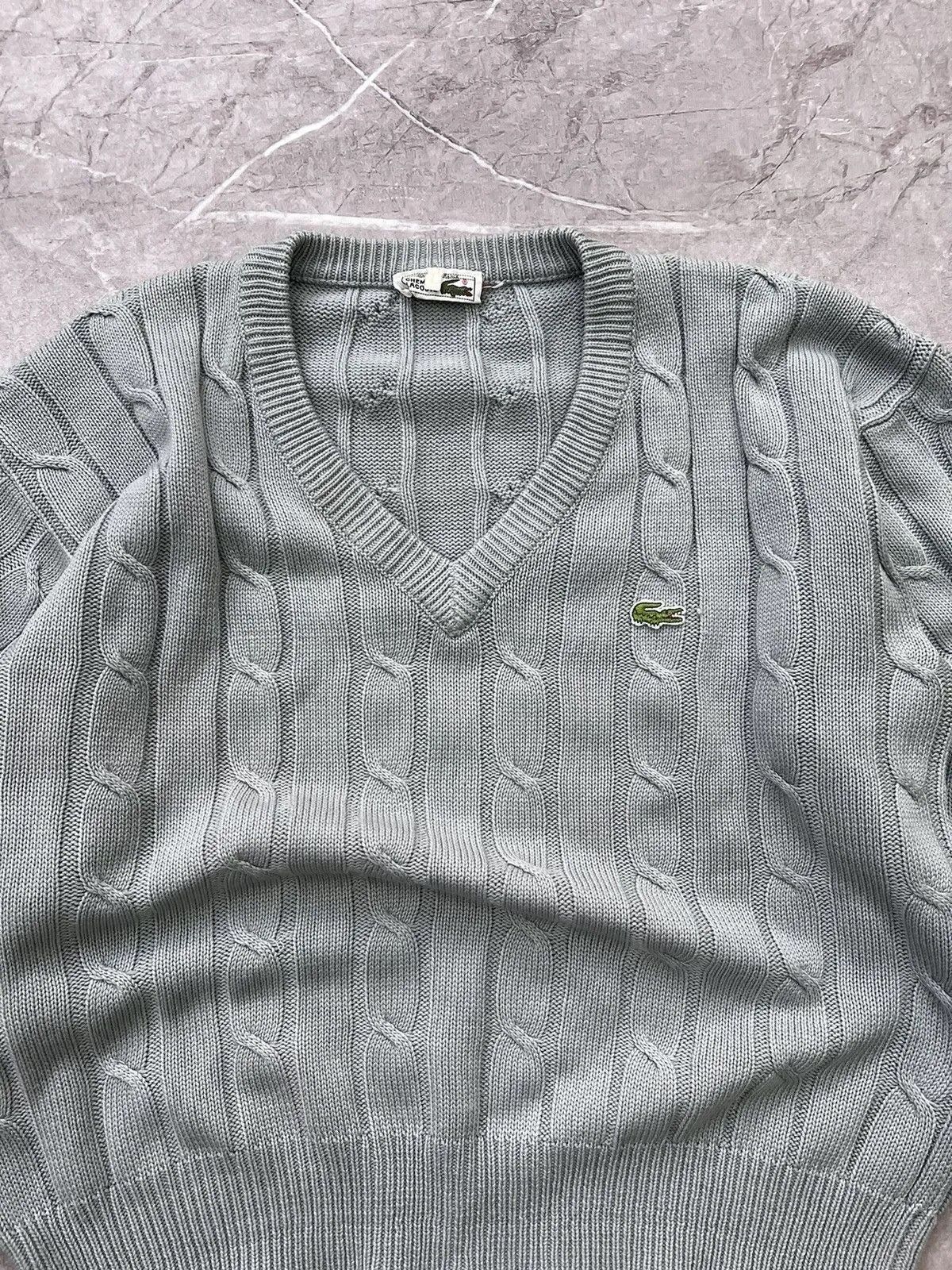 Lacoste Lacoste old money V neck casual sweater y2k Size US L / EU 52-54 / 3 - 3 Thumbnail