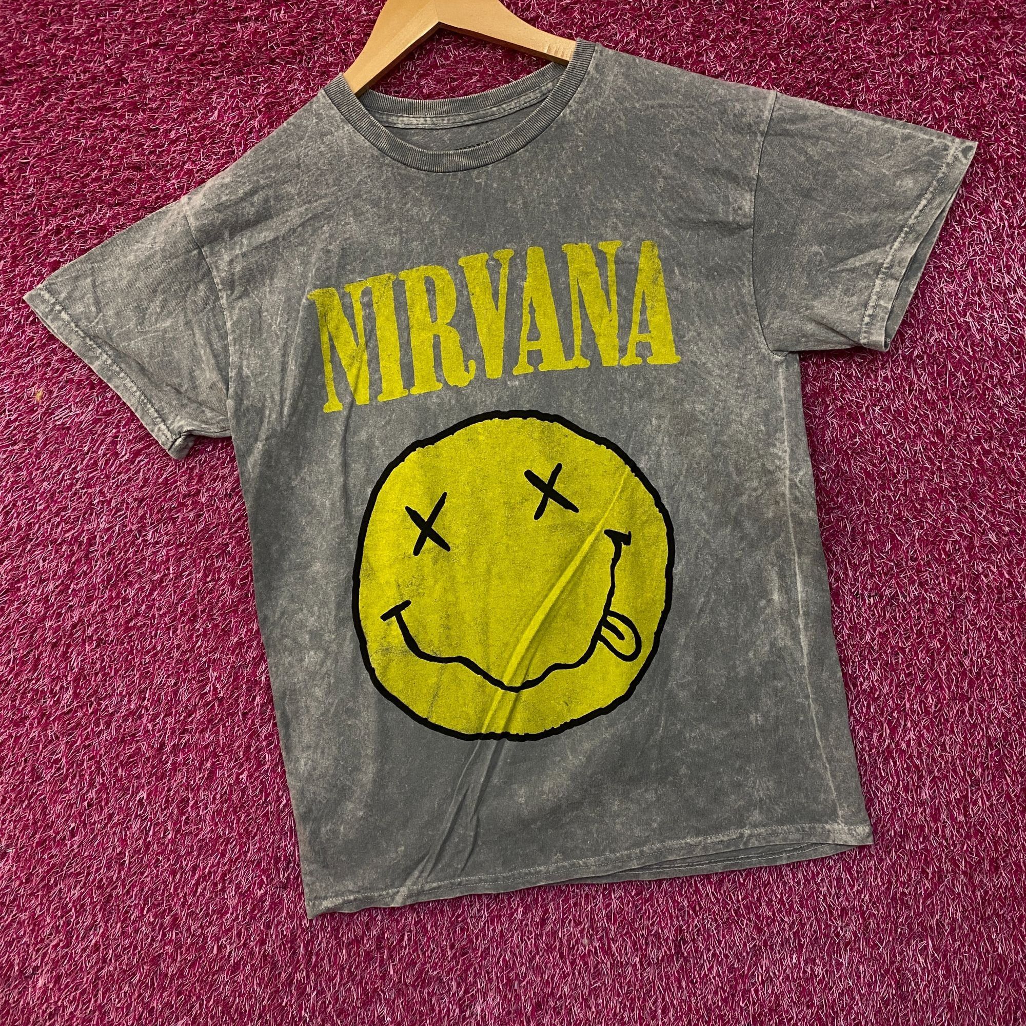 Nirvana Nirvana Nevermind Dead Smiley Graphic Grunge Band T-Shirt Me Size US M / EU 48-50 / 2 - 2 Thumbnail