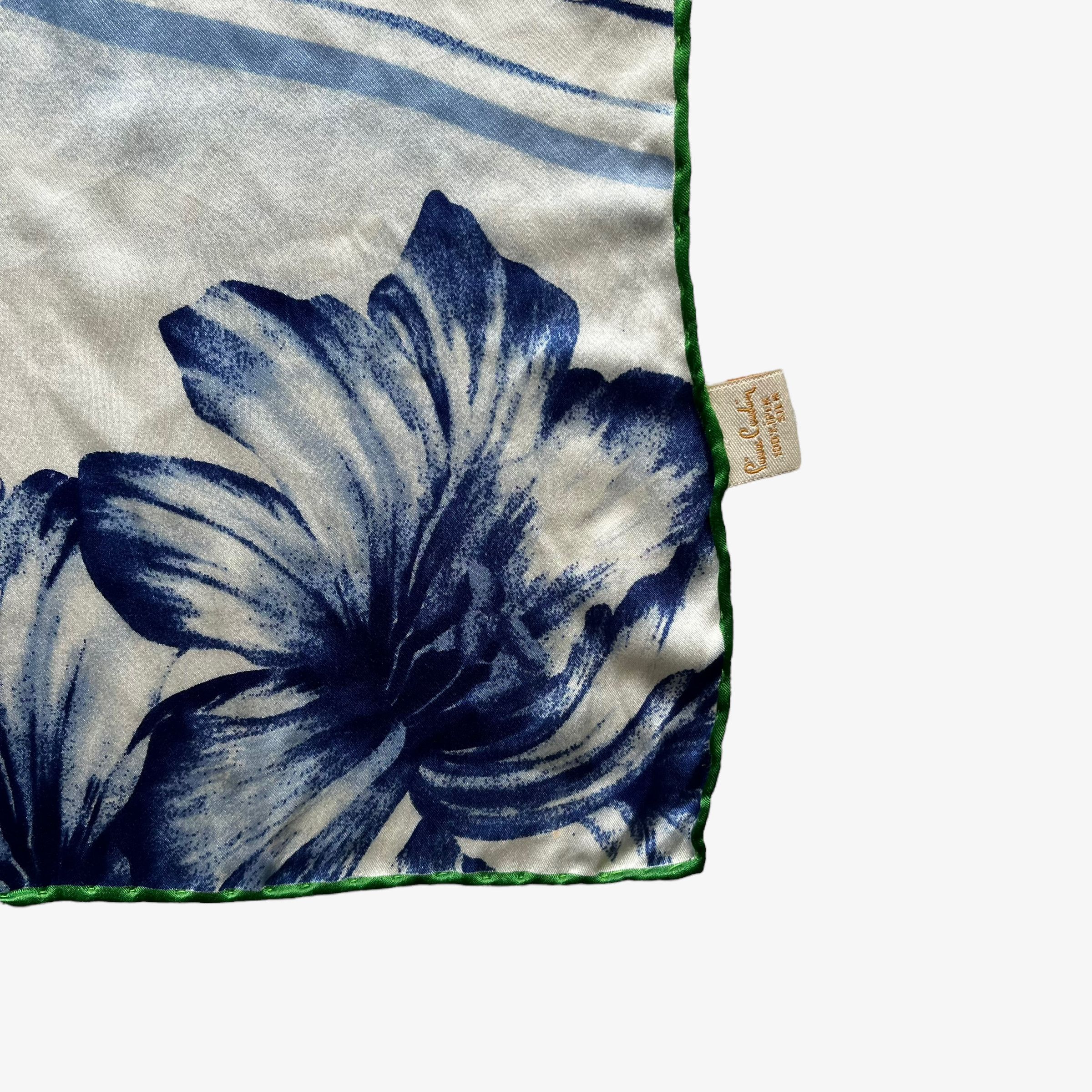 Vintage 90s Pierre Cardin Floral & Fruit Print Silk Scarf