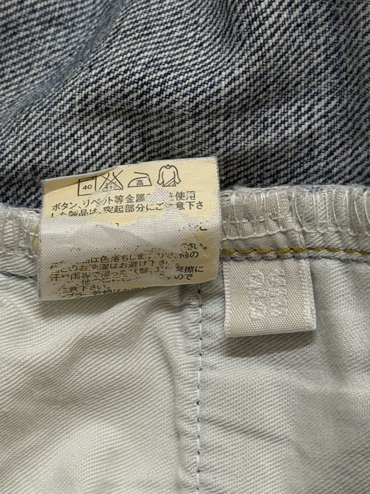 Uniqlo Vintage Y2K Japanese Uniqlo Faded Wash Distress Straight Leg Size US 34 / EU 50 - 6 Thumbnail