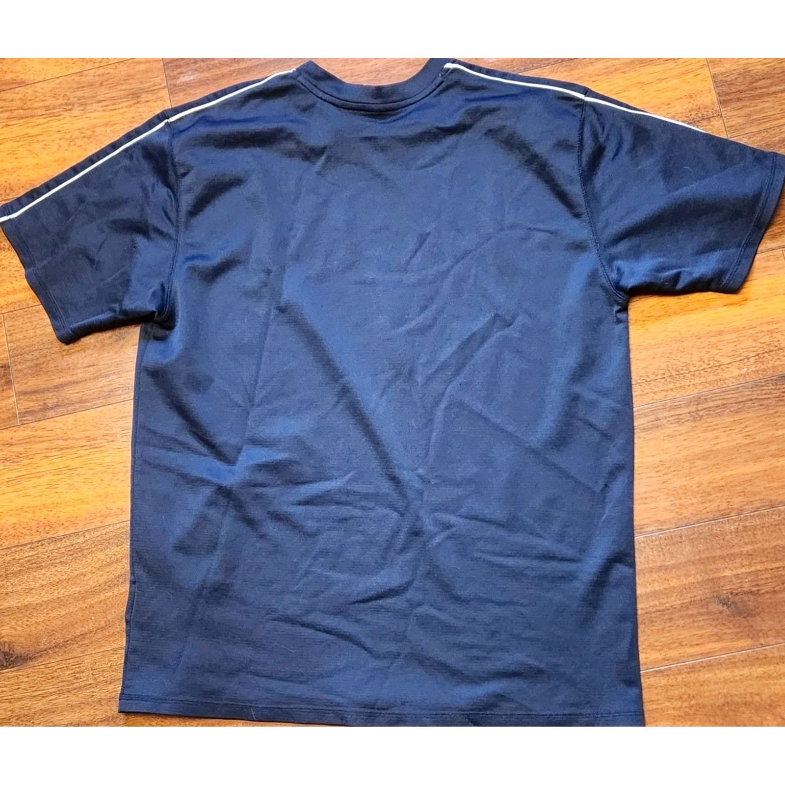 Nike Nike Athletic Shirt Mens XL Silver Tag Swoosh Basketball Warm Up Vintage XL Athletic Mens Shirt Blue 90s Retro College Sports Nike Size US XL / EU 56 / 4 - 7 Thumbnail