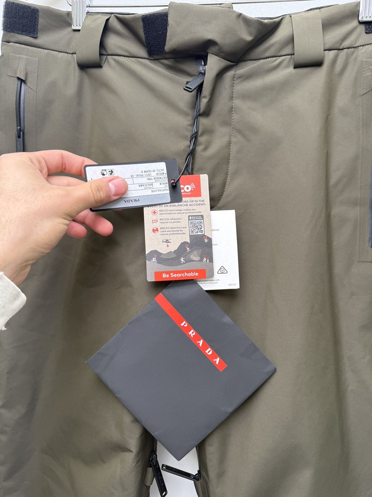 Prada NEW Prada Olive Ski Tech Puffer Jacket Pants Set! Size US L / EU 52-54 / 3 - 16 Thumbnail