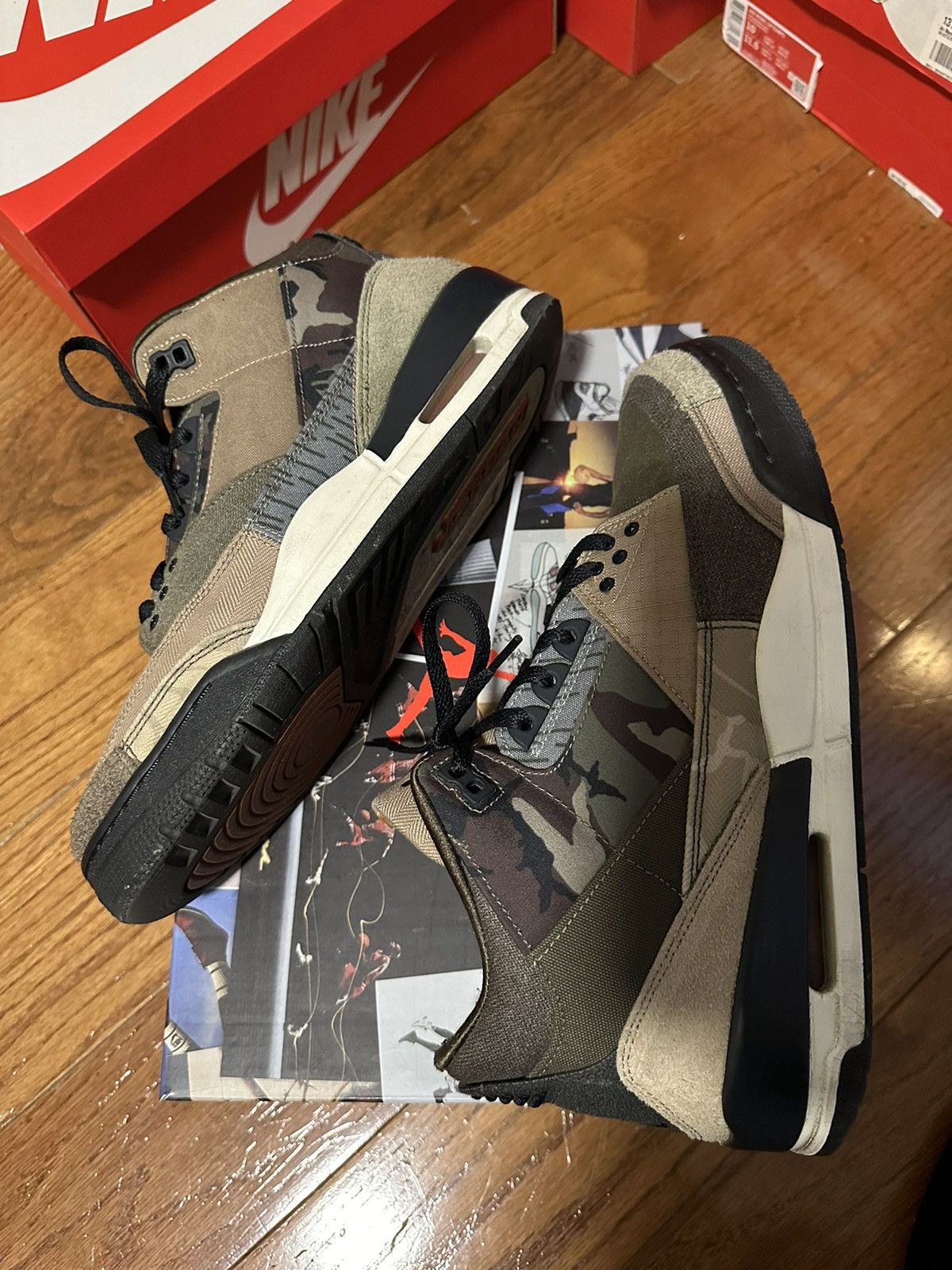Jordan Brand Air Jordan 3 Retro Patchwork Camo Size US 10 / EU 43 - 5 Thumbnail