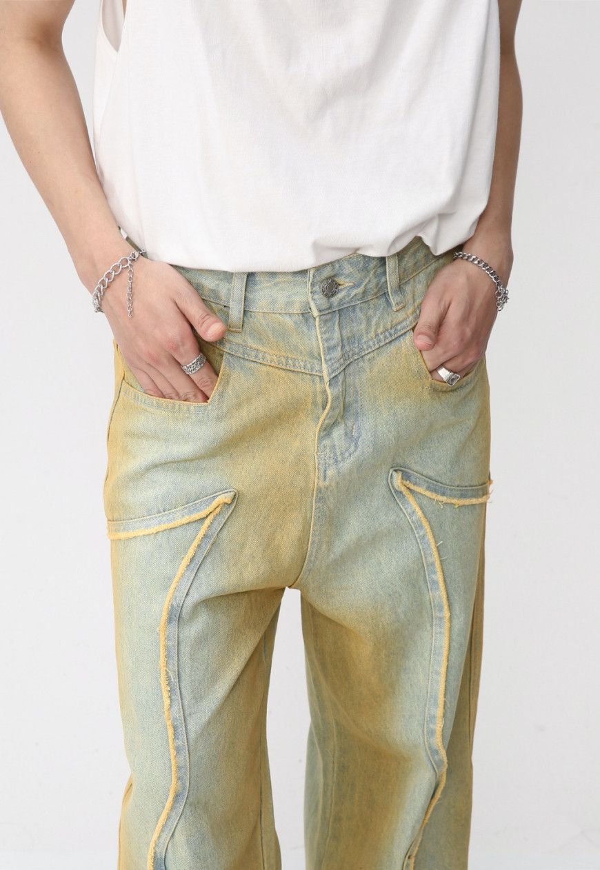 Other Unisex vintage distressed pop jeans Size US 30 / EU 46 - 3 Thumbnail