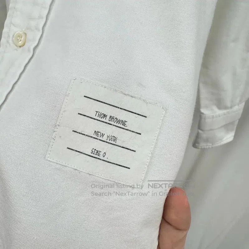Thom Browne Thom Browne White Cotton Long Sleeve Shirt . Size M / US 6-8 / IT 42-44 - 6 Thumbnail