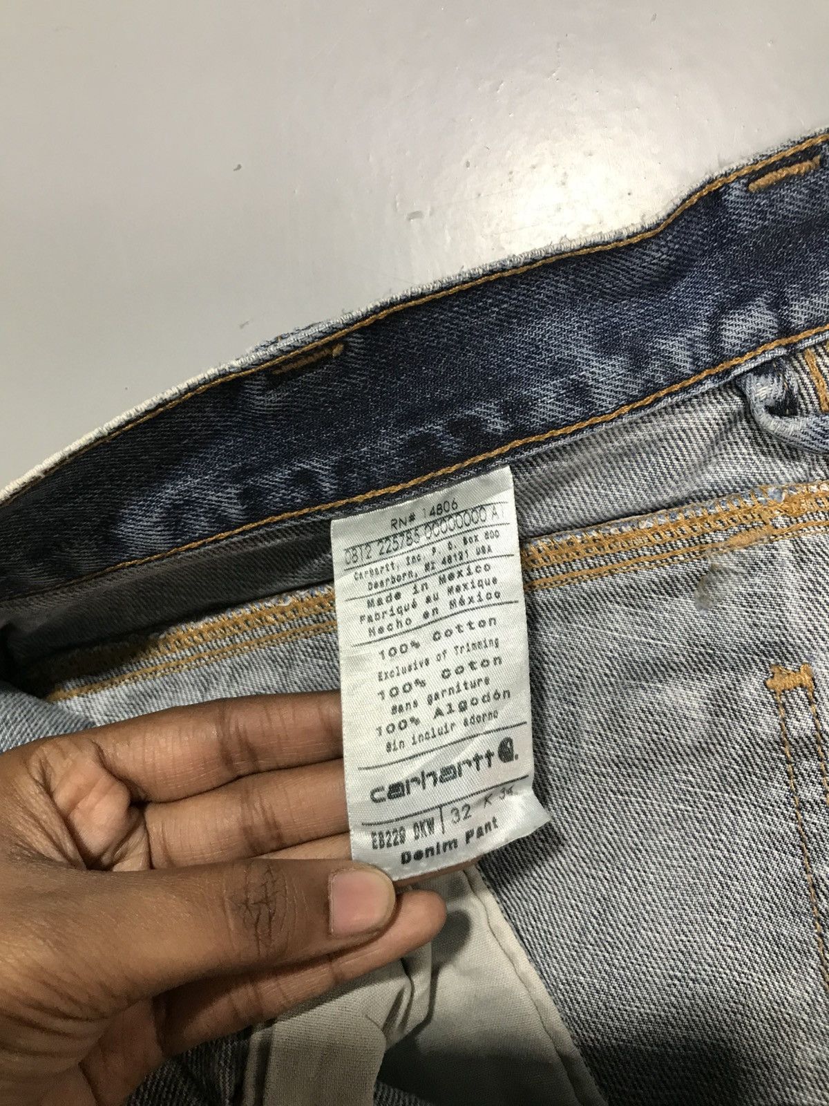 Carhartt Vintage carhartt EB229 DKW double knee repaired denim Size US 32 / EU 48 - 7 Thumbnail
