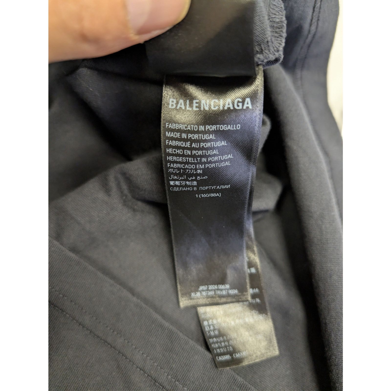 Balenciaga × Under Armour o1rshd1 Q:2 / Vintage Jersey Oversized T-Shirt Washed Black Size US S / EU 44-46 / 1 - 18 Thumbnail