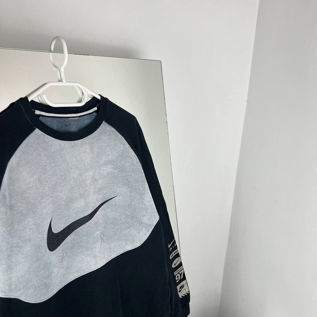 Vintage Y2K Nike Swoosh Big Logo Baggy Drill Size US M / EU 48-50 / 2 - 2 Thumbnail