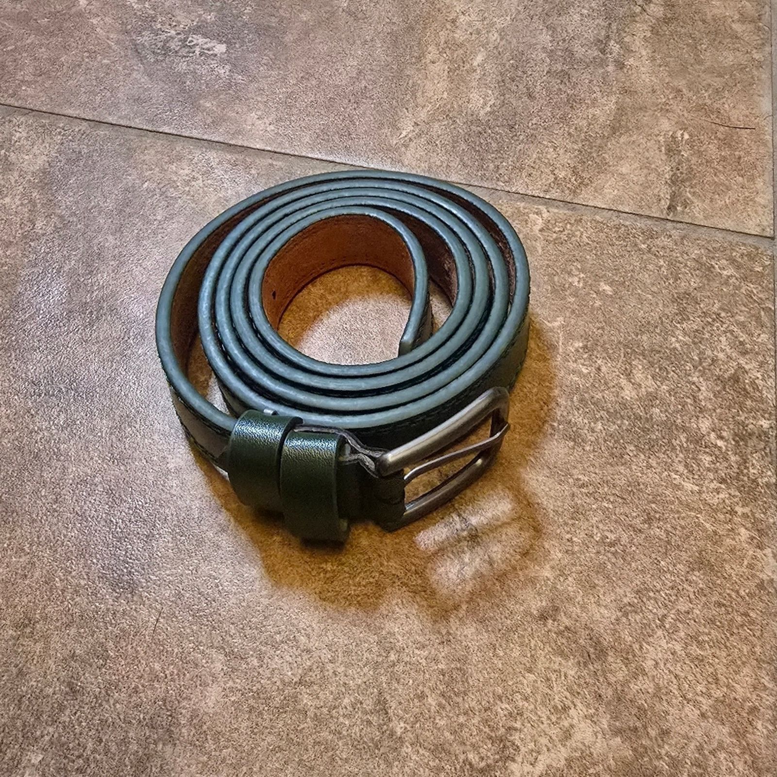 Other Dark Green Thin 50 Model Belt Size ONE SIZE - 2 Thumbnail