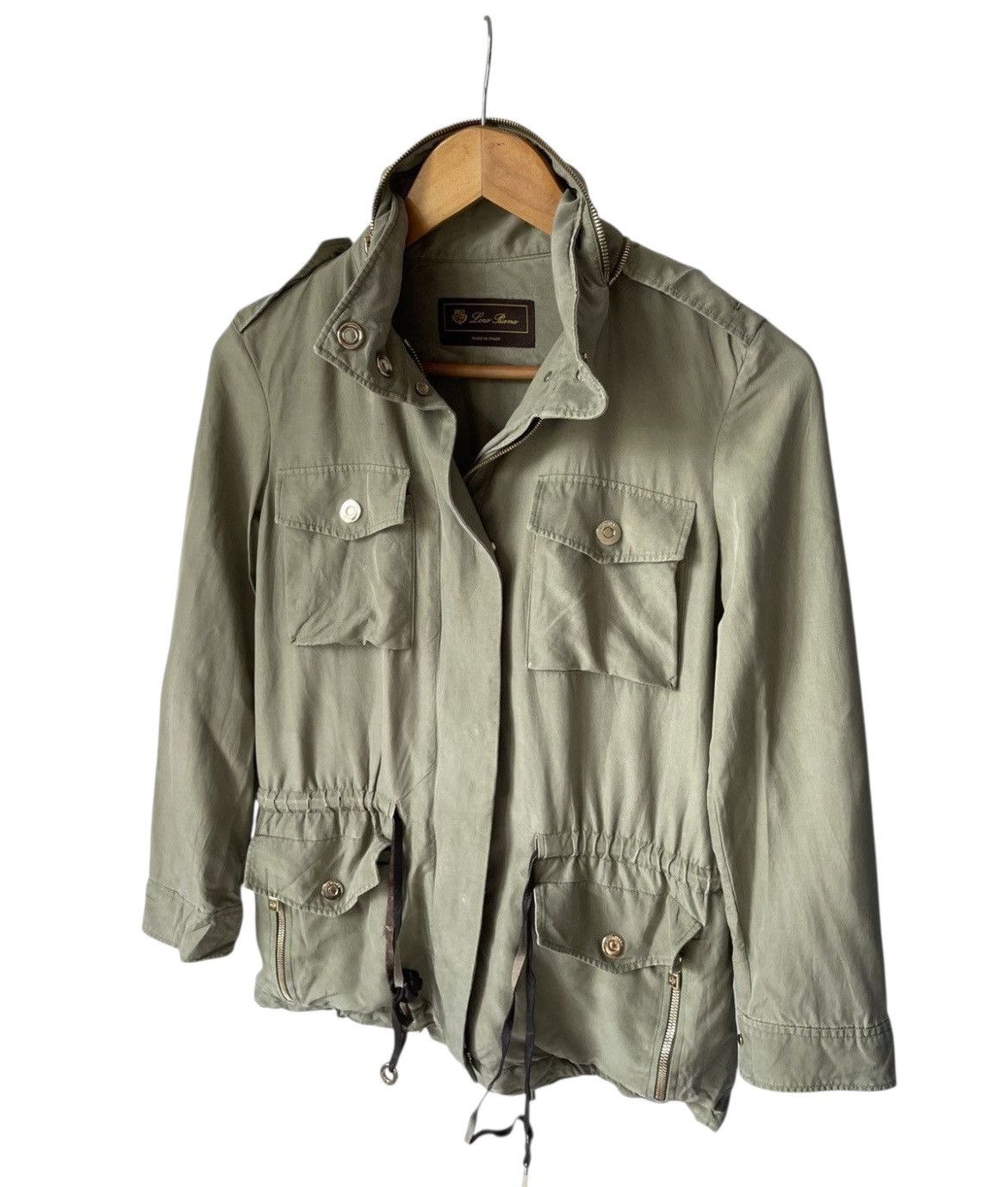 Loro Piana Loro Piana Jacket Green Army Size S / US 4 / IT 40 - 4 Thumbnail