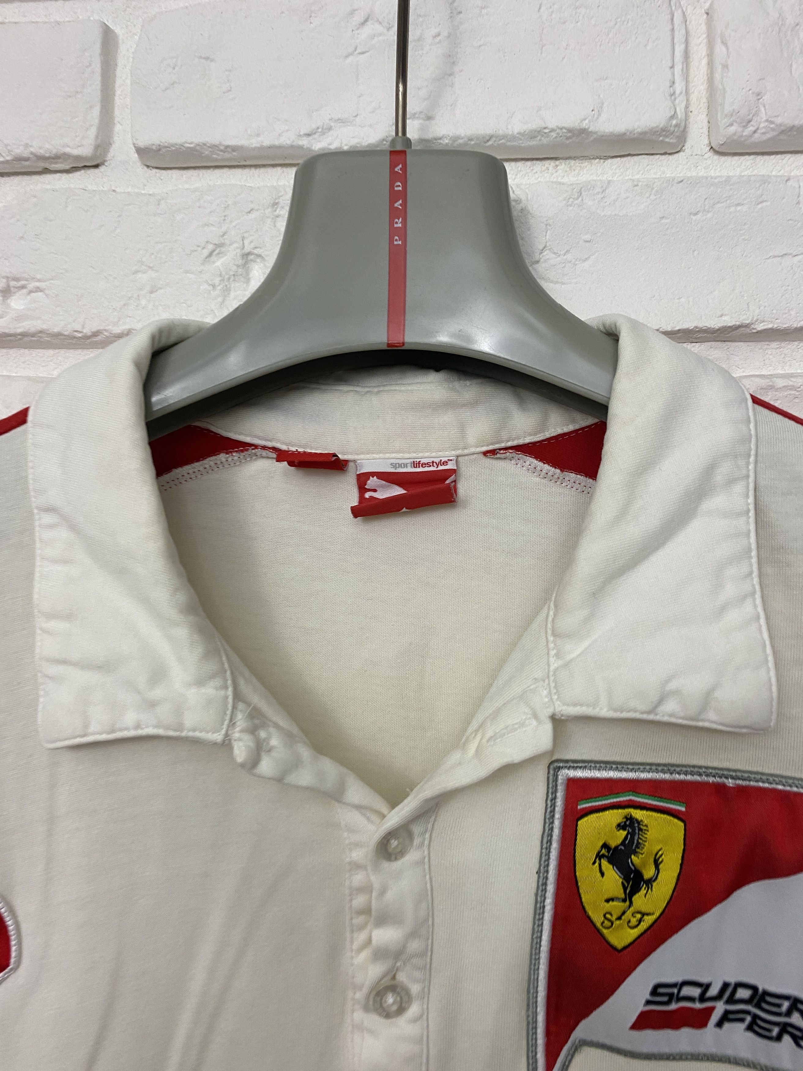 Ferrari × Puma Ferrari Puma Racing Polo Shirt White/Red Santander Size XXL Size US XXL / EU 58 / 5 - 2 Thumbnail