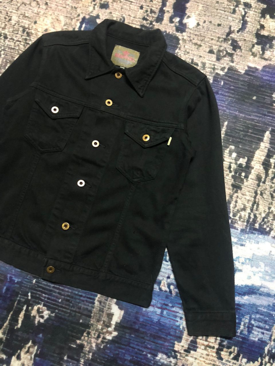 Japanese Brand Brapppers Soft Denim All Black Jacket Size US S / EU 44-46 / 1 - 6 Thumbnail
