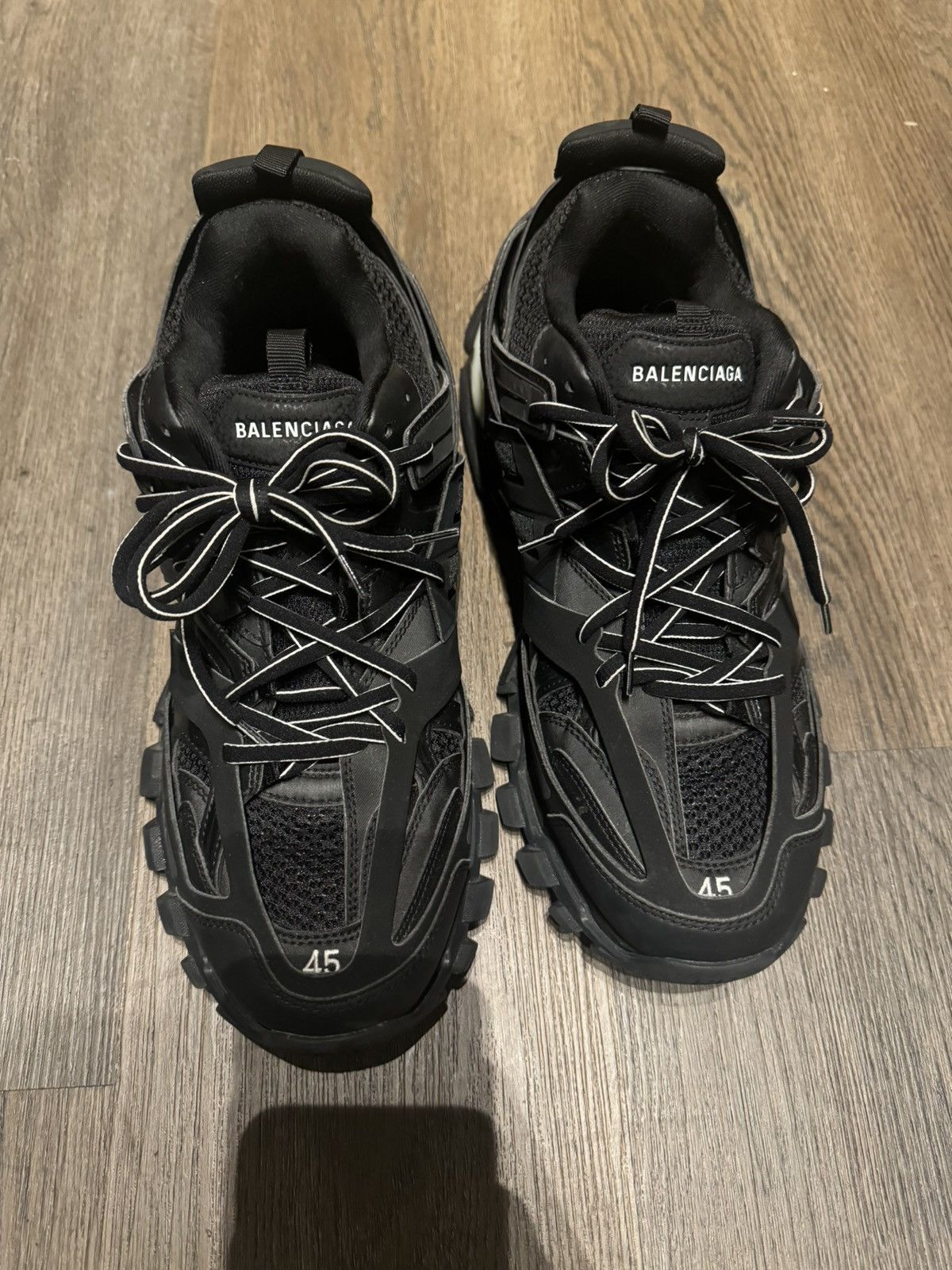 Balenciaga BALENCIAGA Black Track LED Runners Size US 12 / EU 45 - 3 Thumbnail
