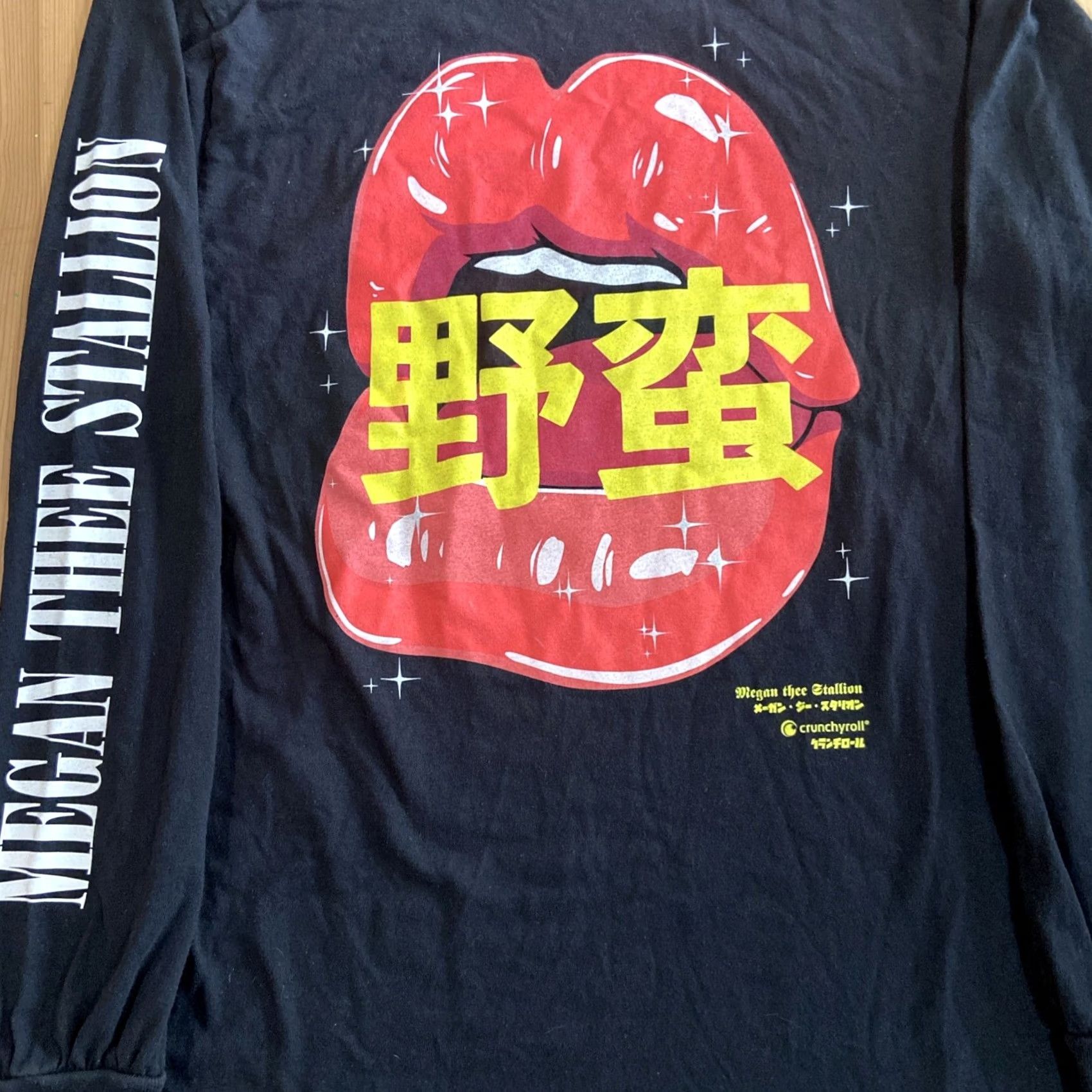 Vintage Megan Thee Stallion Crunchyroll Long Sleeve Hoodie T-Shirt Black M Unisex Adults Anime Caped? Size US M / EU 48-50 / 2 - 2 Thumbnail