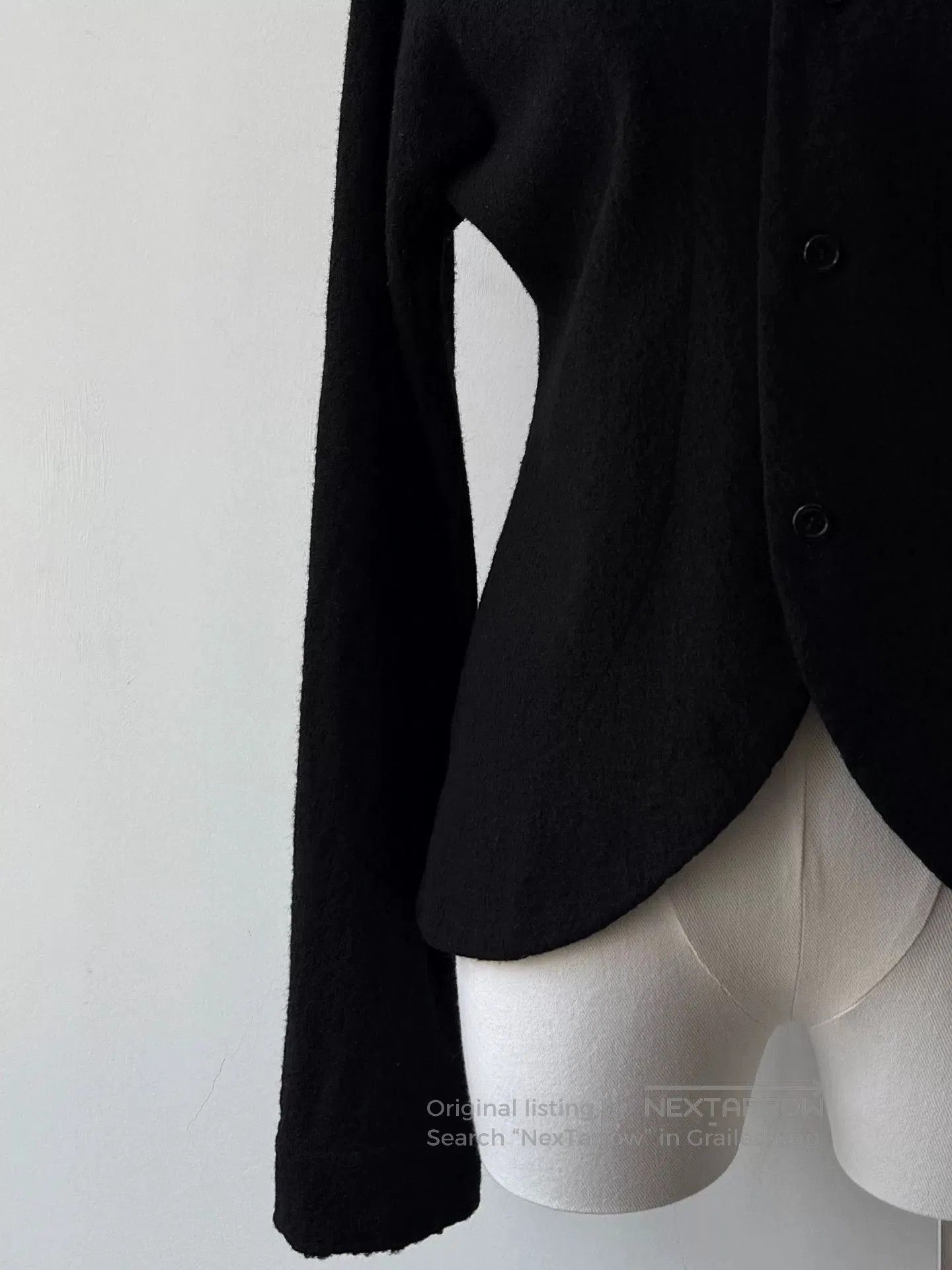 Yohji Yamamoto yohji yamamoto black wool short jacket. Size M / US 6-8 / IT 42-44 - 6 Thumbnail
