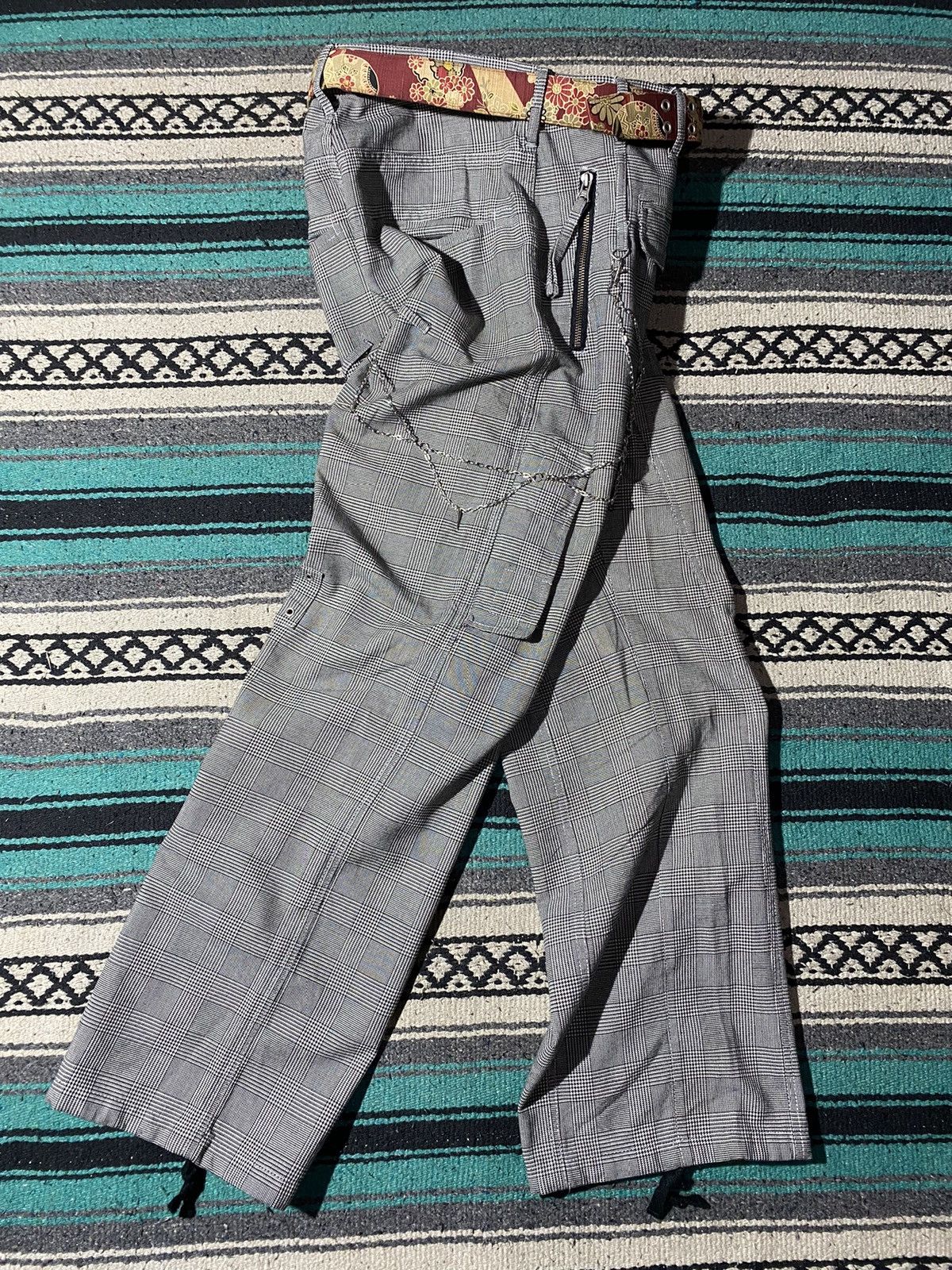 PPFM RARE ‼️ PPFM Multi 3D Pocket Plaid Utility Pants Size US 32 / EU 48 - 11 Thumbnail