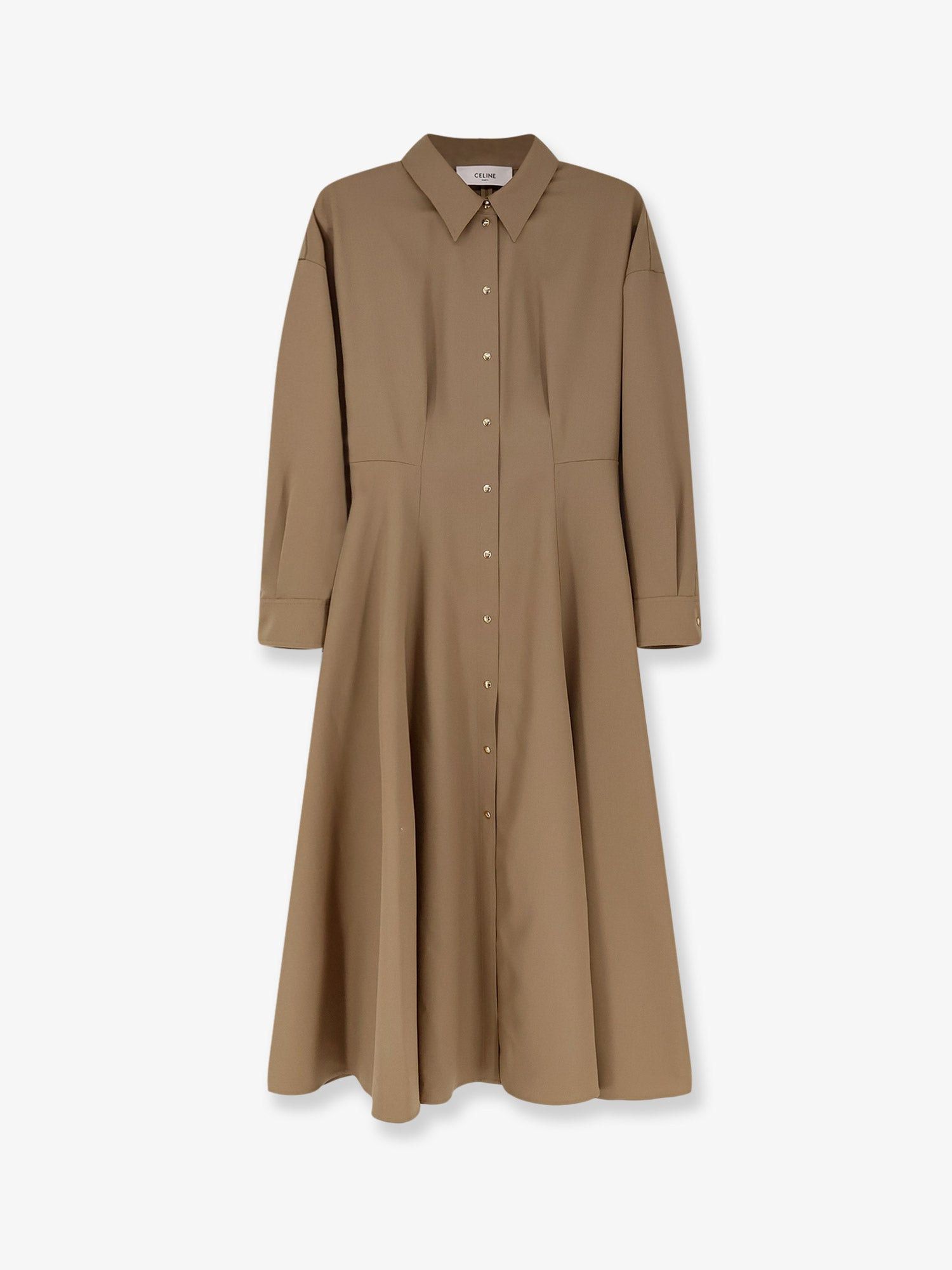 Celine Celine Wool shirt dress Tag Size FR 36 Women - USA Tariffs Included Size XS / US 0-2 / IT 36-38 - 1 Thumbnail