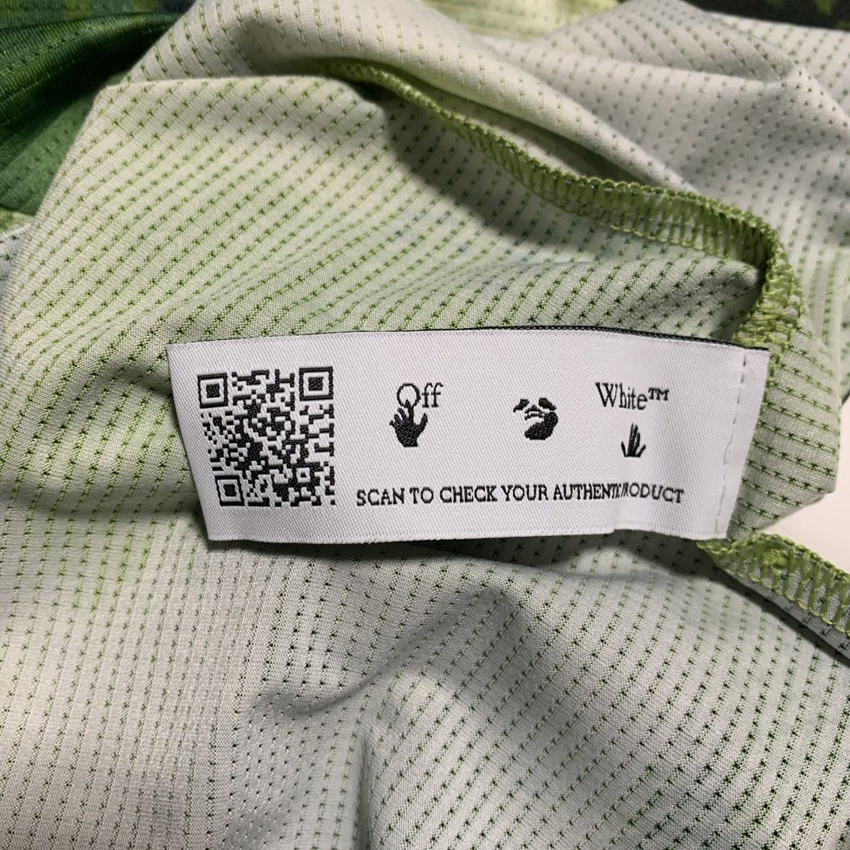 Off-White Off White Medium Active Camo Logo Green Tee Virgil Abloh Size US M / EU 48-50 / 2 - 8 Thumbnail