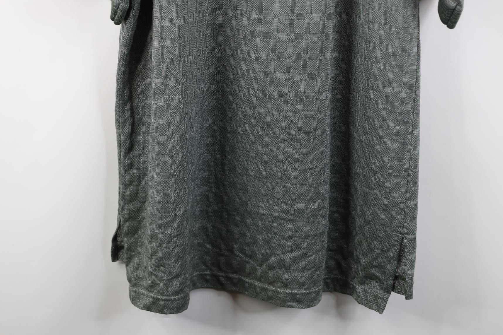 Vintage Vintage 90s Streetwear Checkered Golf Polo Shirt Green USA Size US L / EU 52-54 / 3 - 10 Thumbnail