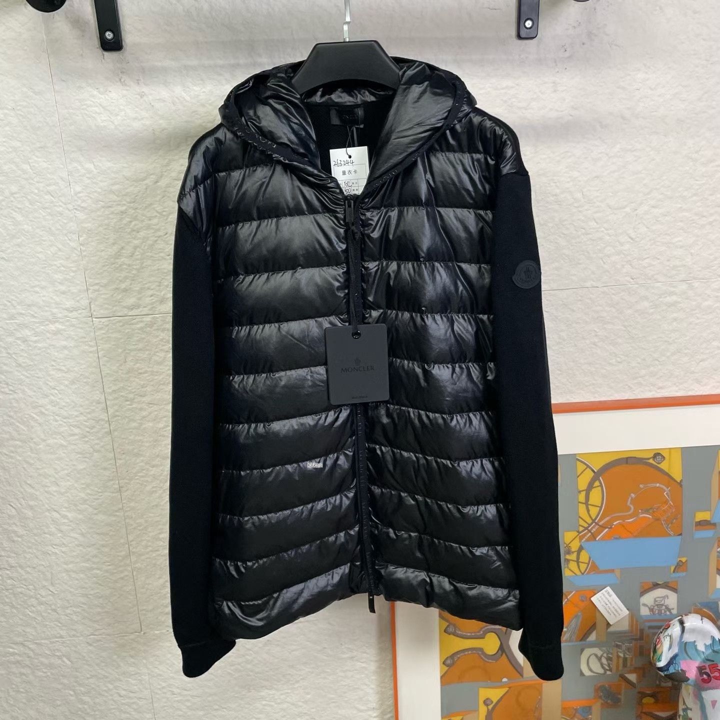 Moncler Moncler Shiny Knit Down Jacket Size US XXL / EU 58 / 5 - 1 Thumbnail
