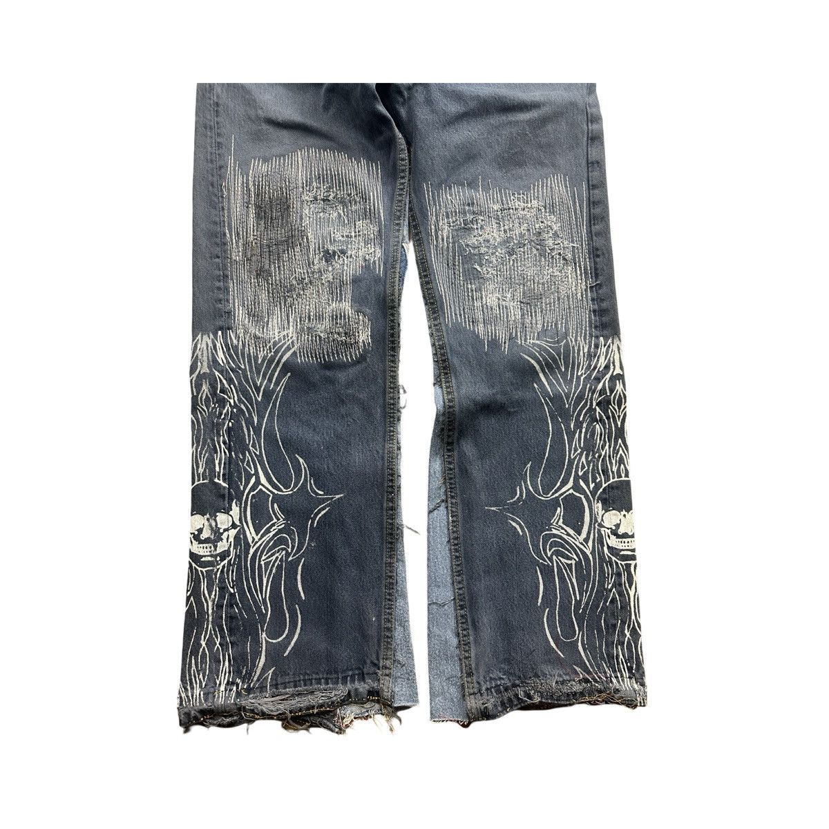 Other Sashiko Skull Denim 36x32 Size US 36 / EU 52 - 3 Thumbnail