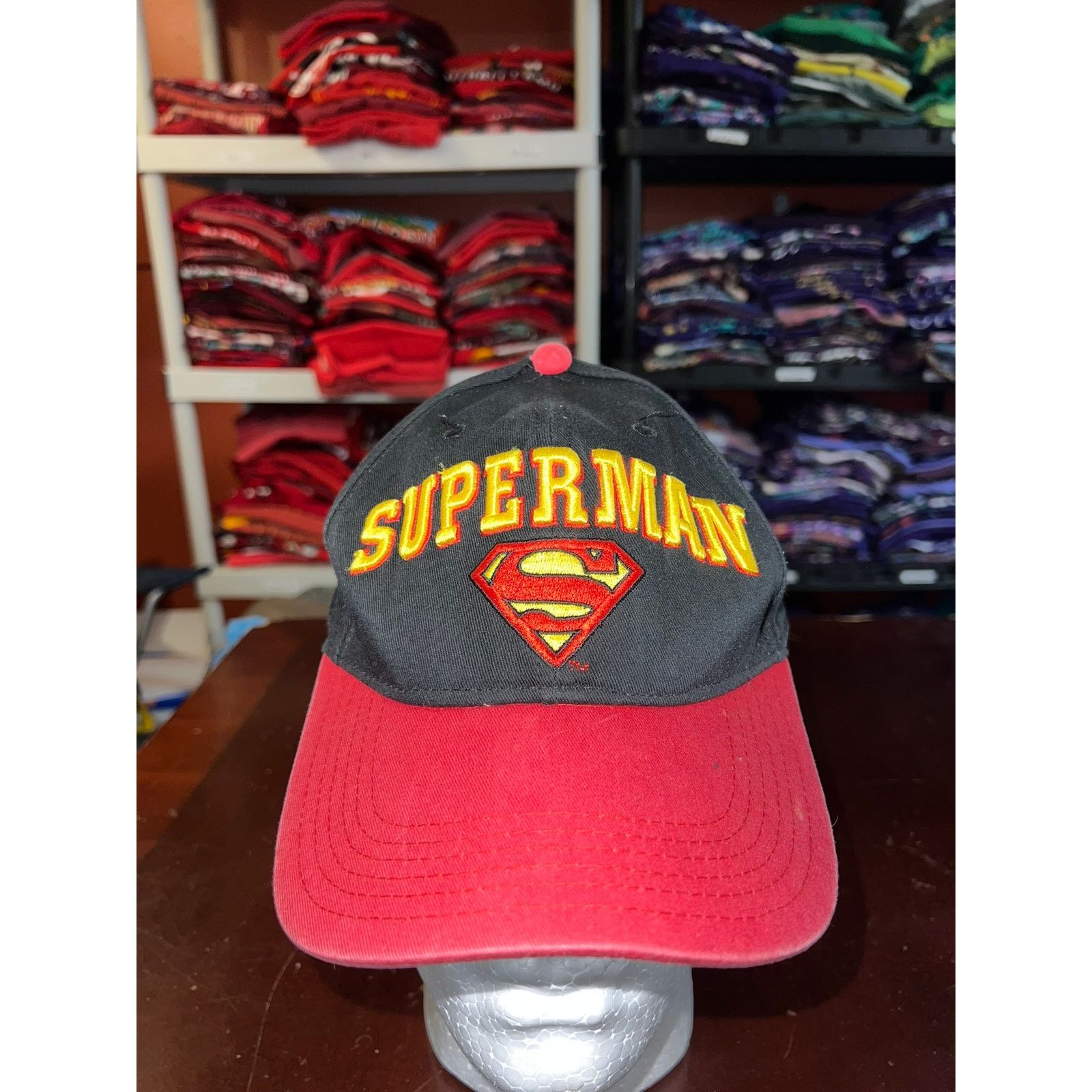 DC Comics Superman Hat DC Comics Superhero Black Graphic Cap headwear Size ONE SIZE - 1 Thumbnail