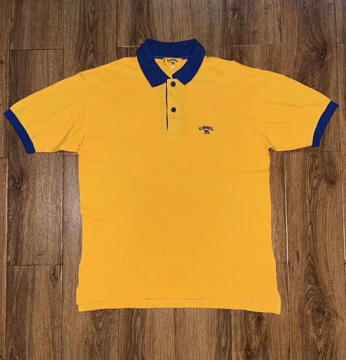 Camel Vintage 90’s Camel Cigarettes Polos Shirt Size US L / EU 52-54 / 3 - 1 Thumbnail