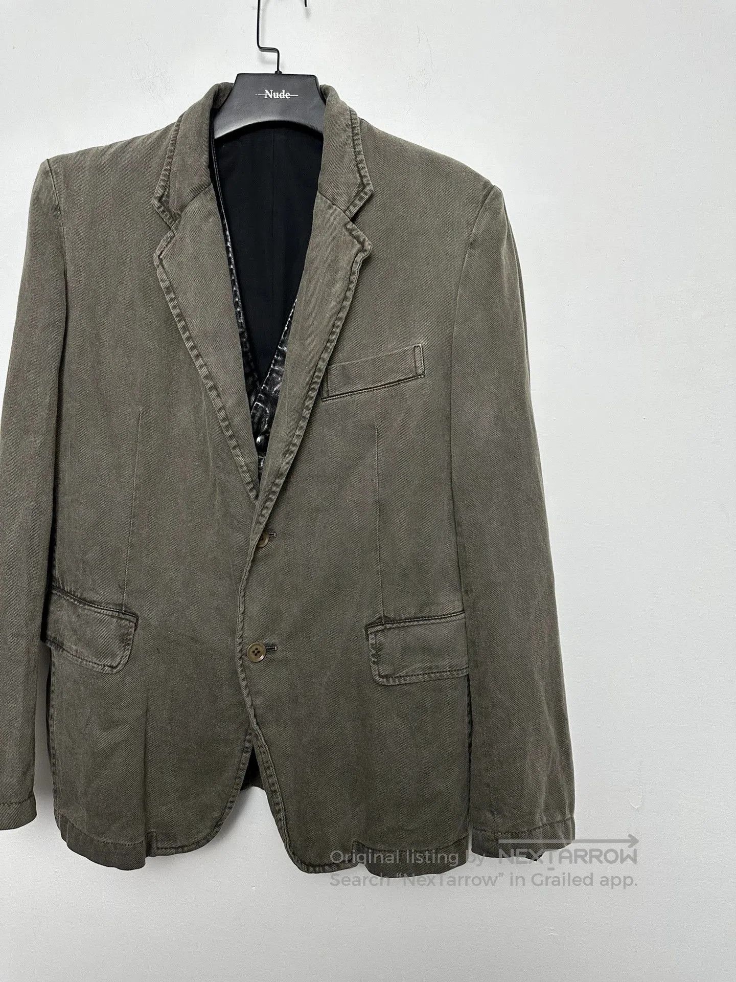 Yohji Yamamoto Yohji Yamamoto Pour Homme Dyed Felted Jacket. Size US M / EU 48-50 / 2 - 3 Thumbnail