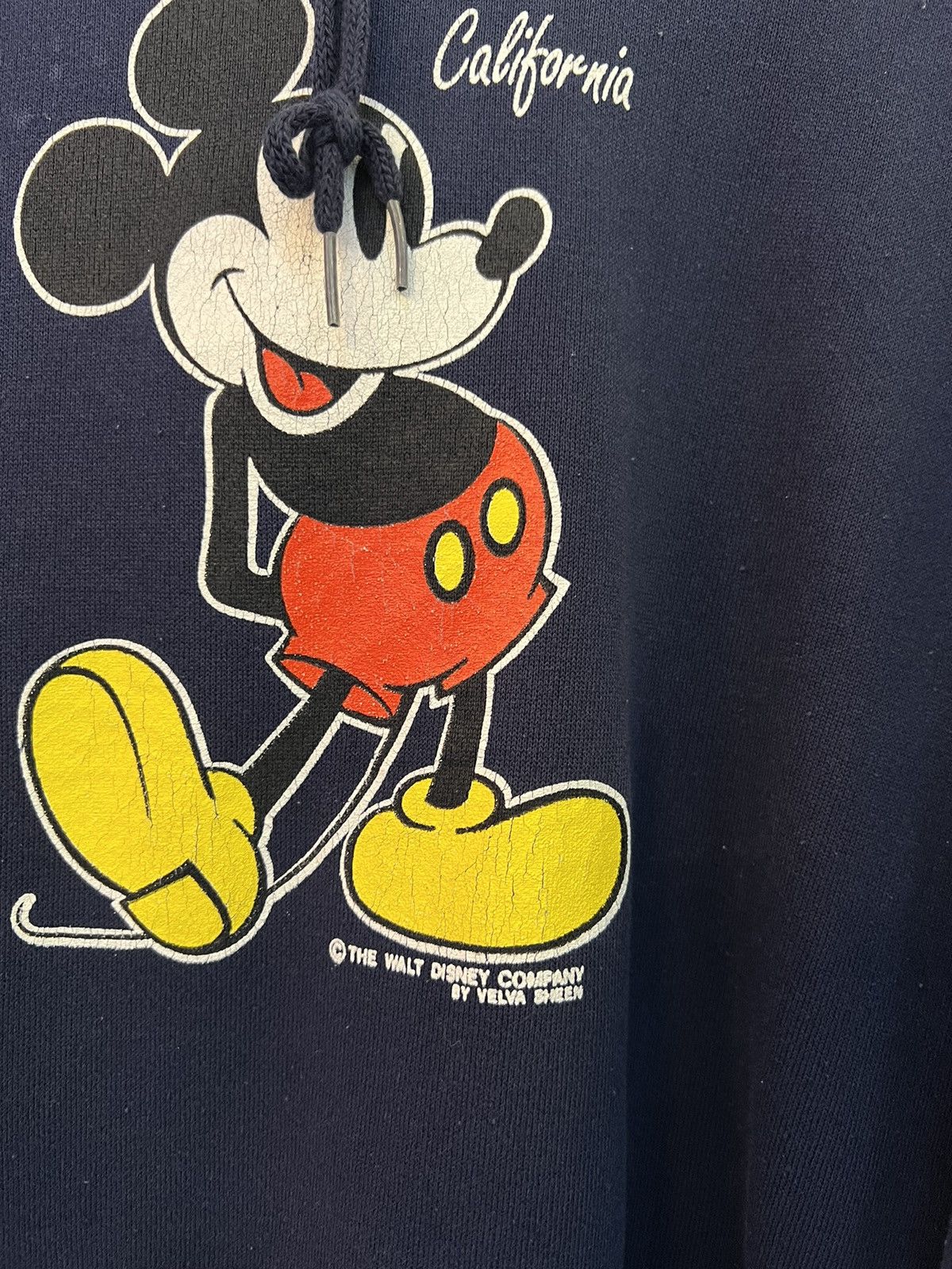 Mickey Mouse × Velva Sheen × Vintage Vintage Mickey Mouse Velva Sheen Hoodie Size US L / EU 52-54 / 3 - 3 Thumbnail