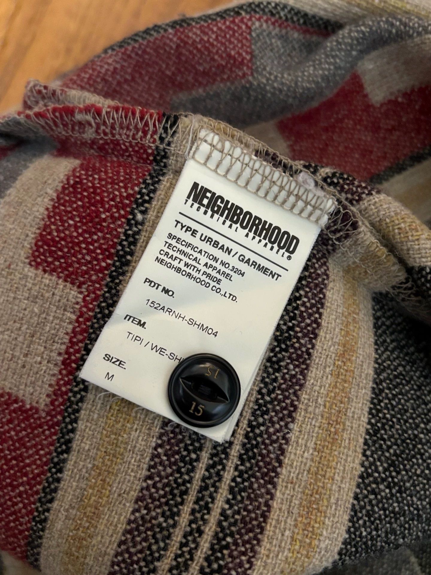 Neighborhood NEIGHBORHOOD TIPI Indian Vtg Jkt M Wool Blend 15AW Size US M / EU 48-50 / 2 - 8 Thumbnail
