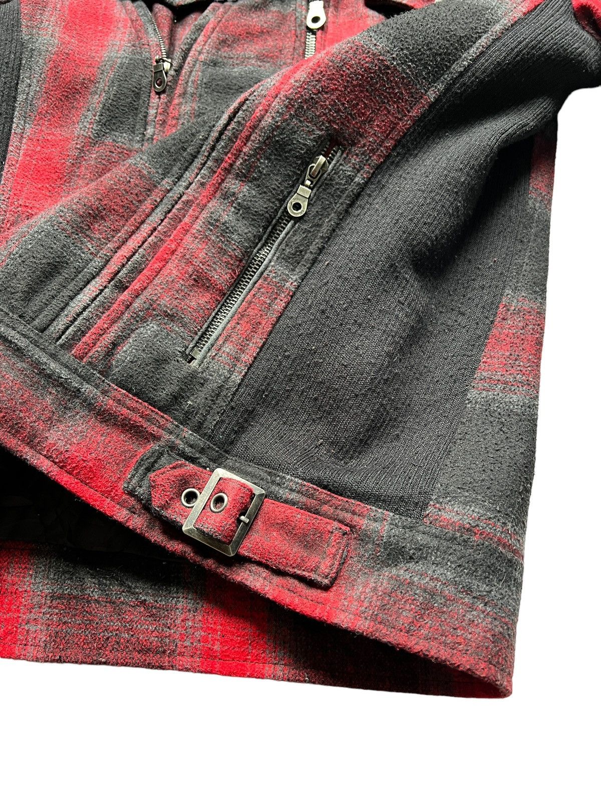 In The Attic In The Attic Tartan Fur Punk Jacket Size US M / EU 48-50 / 2 - 10 Thumbnail
