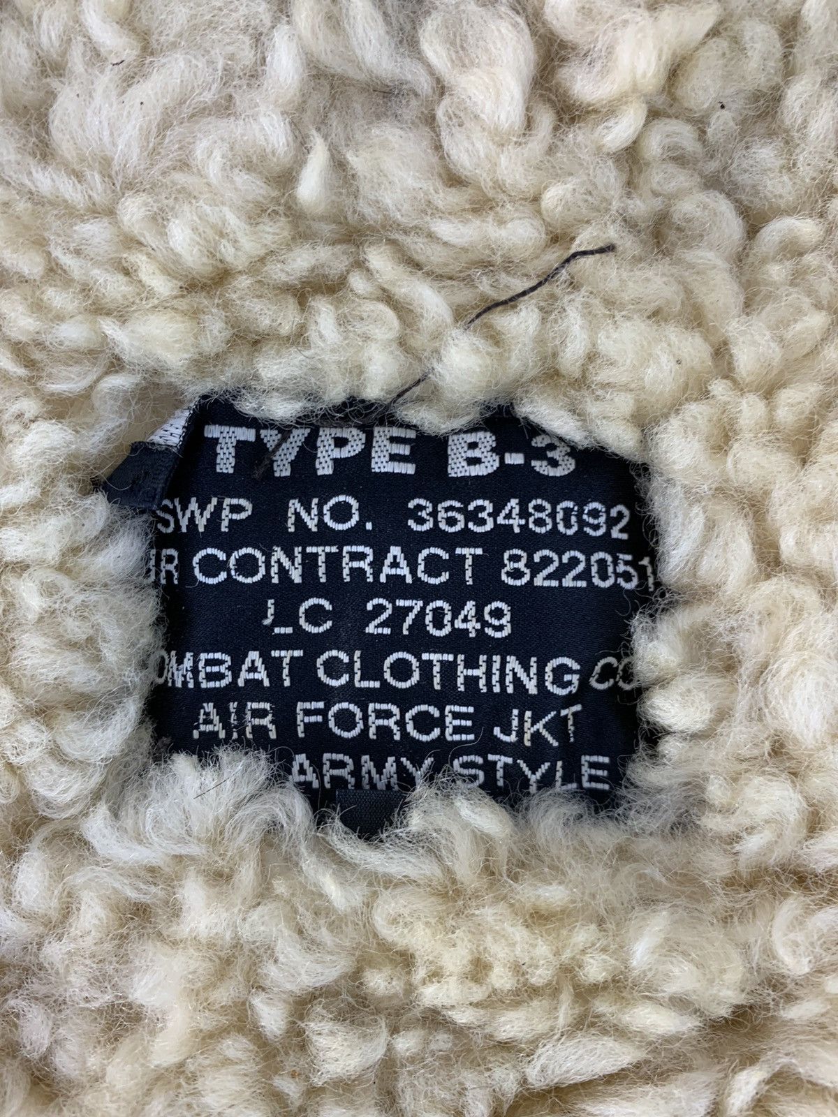 Genuine Leather B-3 Combat Airforce Bomber Jacket Aviator Sherpa Inner Size US M / EU 48-50 / 2 - 6 Thumbnail