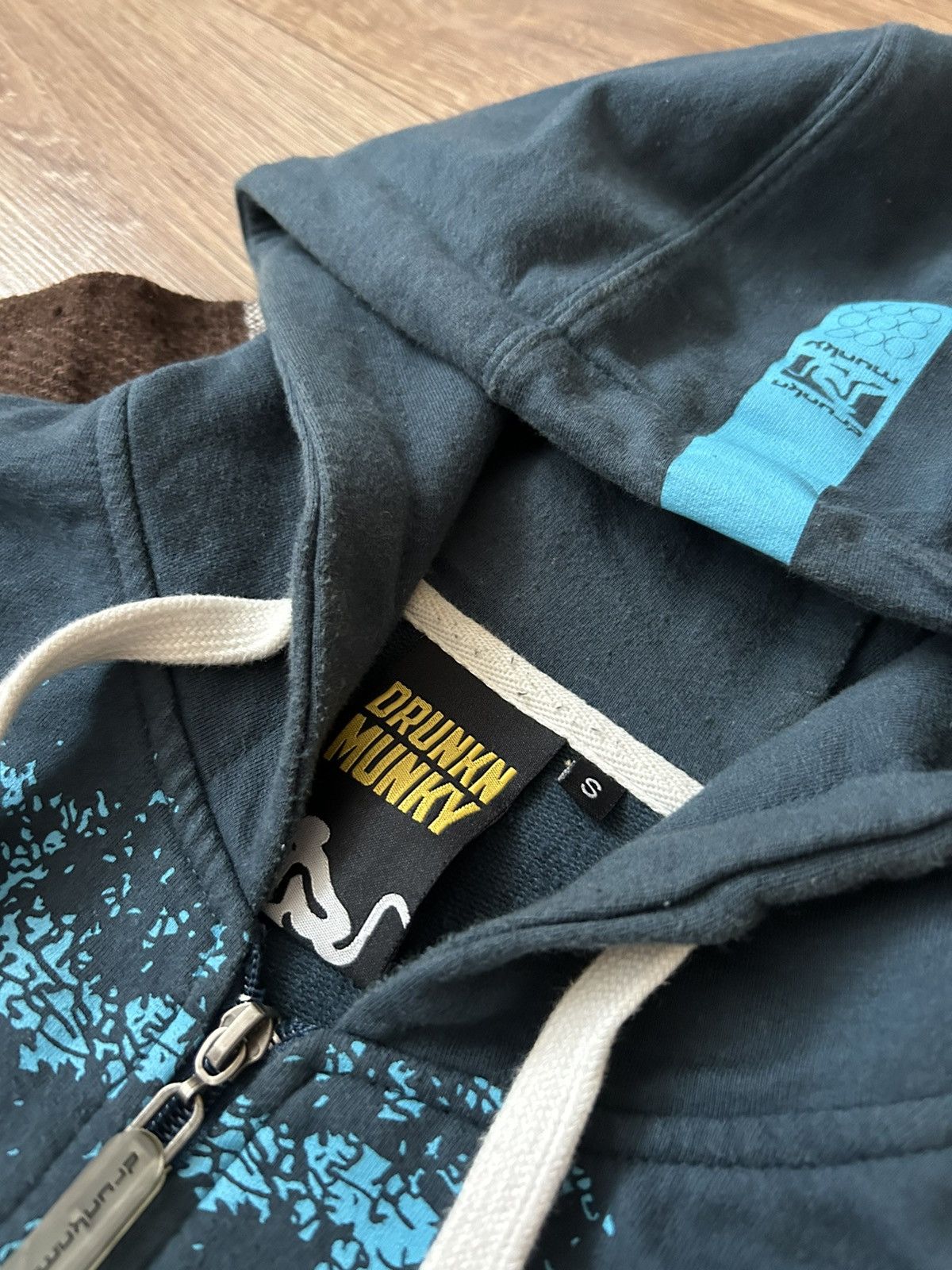 DrunknMunky × Vintage Vintage Drunkn Monkey full logo zip-hoodies mens y2k Size US S / EU 44-46 / 1 - 4 Thumbnail