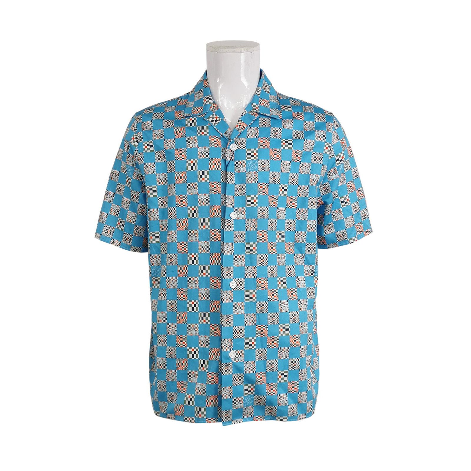 Louis Vuitton Louis Vuitton Damier Pixel Cotton Shirt Size L Size US L / EU 52-54 / 3 - 1 Thumbnail
